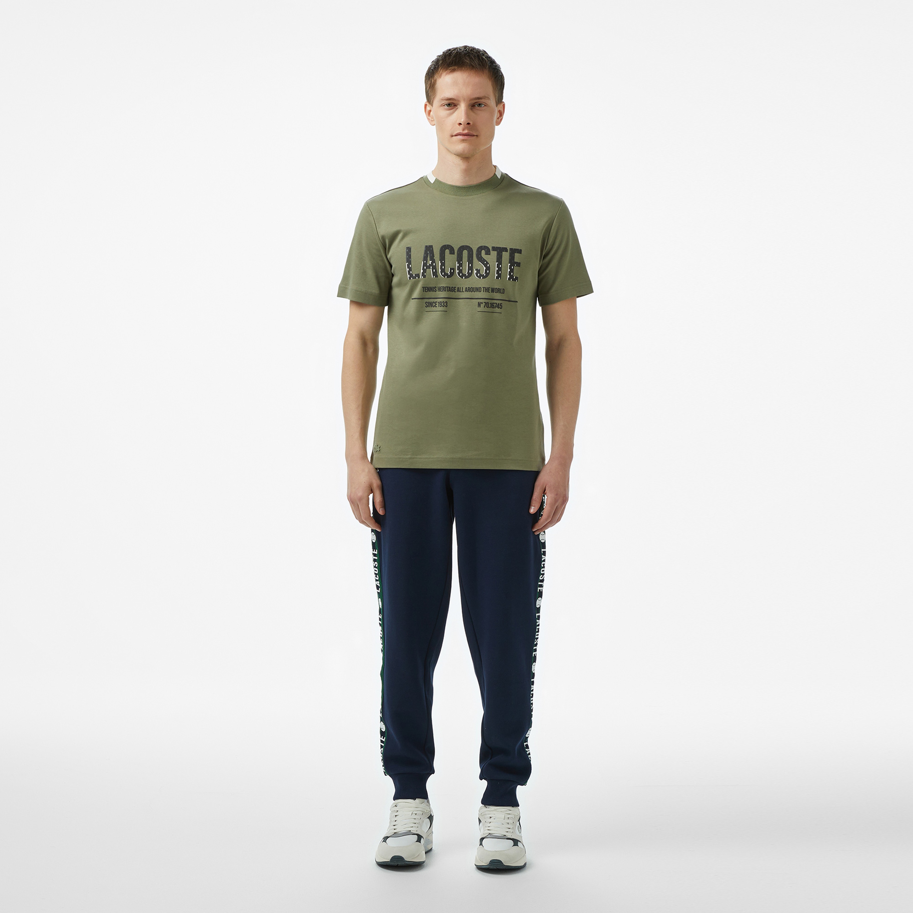 Erkek Regular Fit Baskılı Lacivert Eşofman Altı