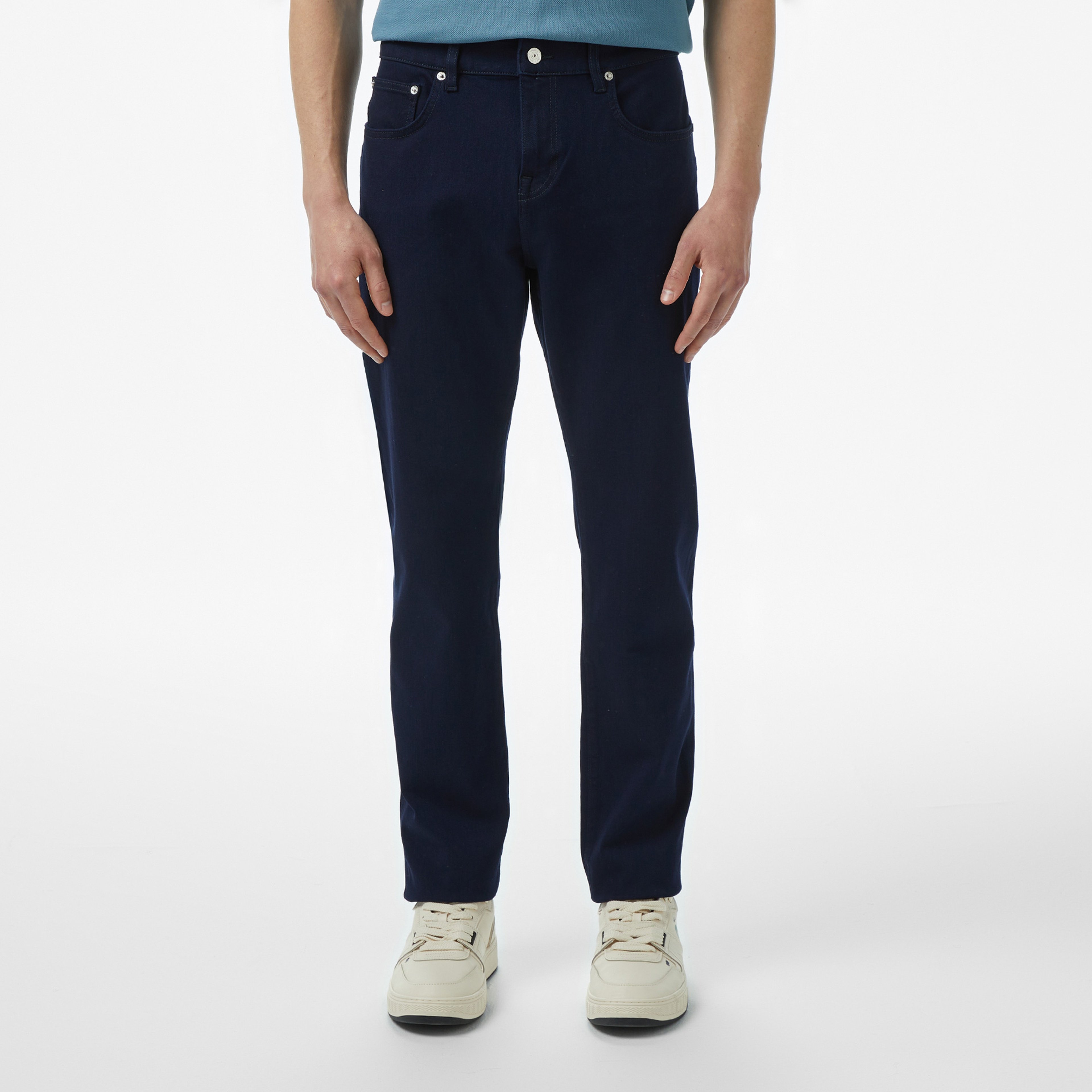 Lacoste Erkek Classic Fit Lacivert Jean Pantolon