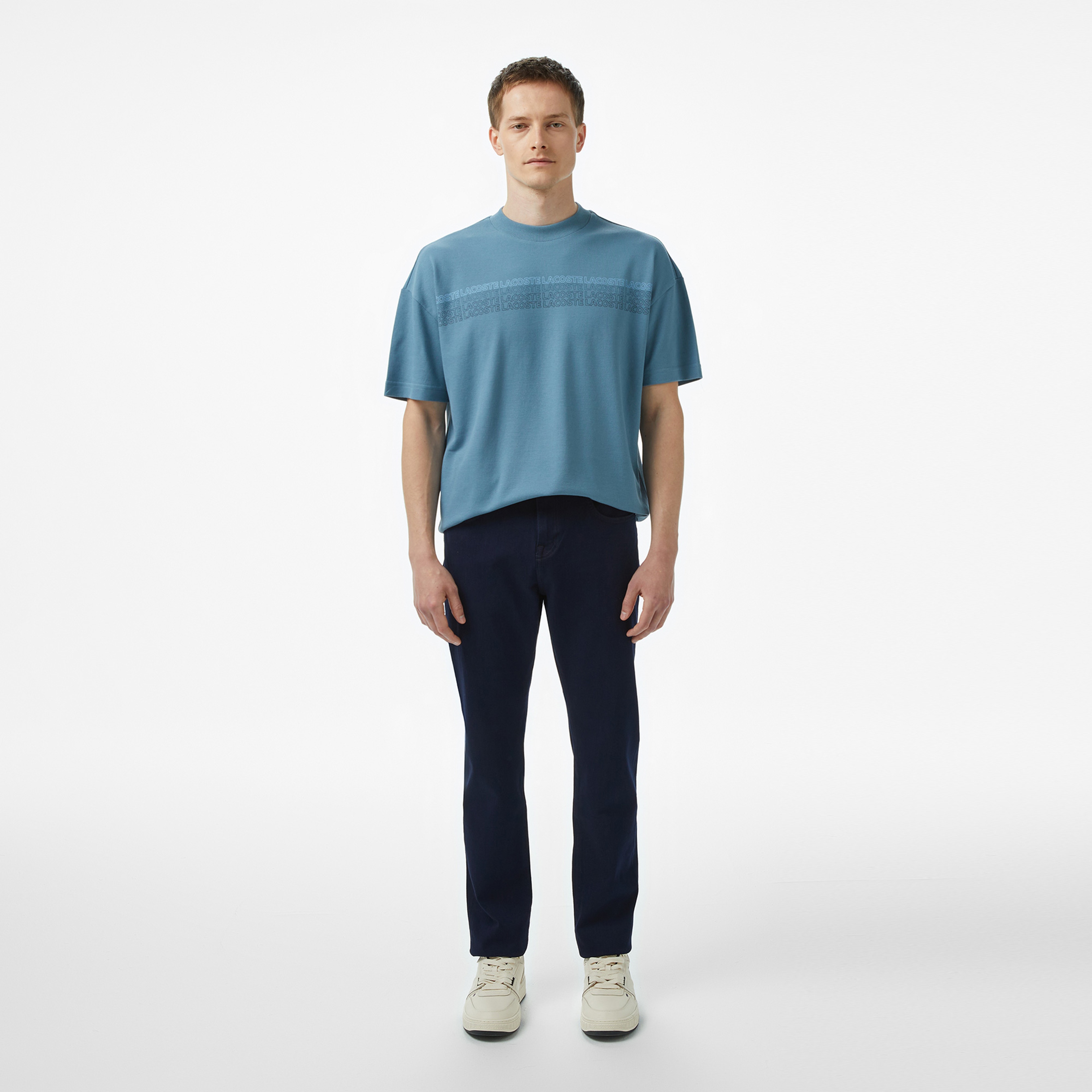 Lacoste Erkek Classic Fit Lacivert Jean Pantolon