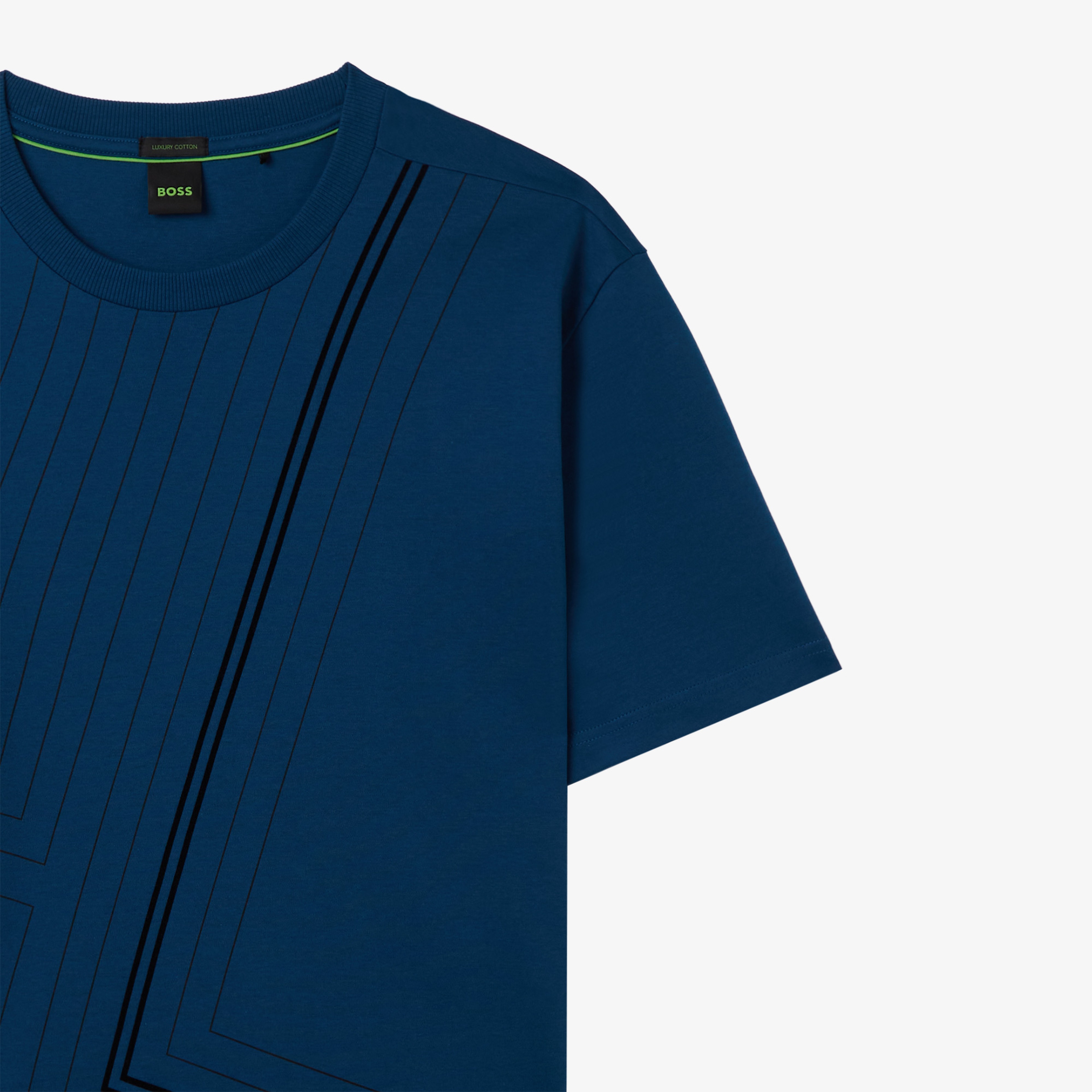 Boss Erkek Mavi T-Shirt