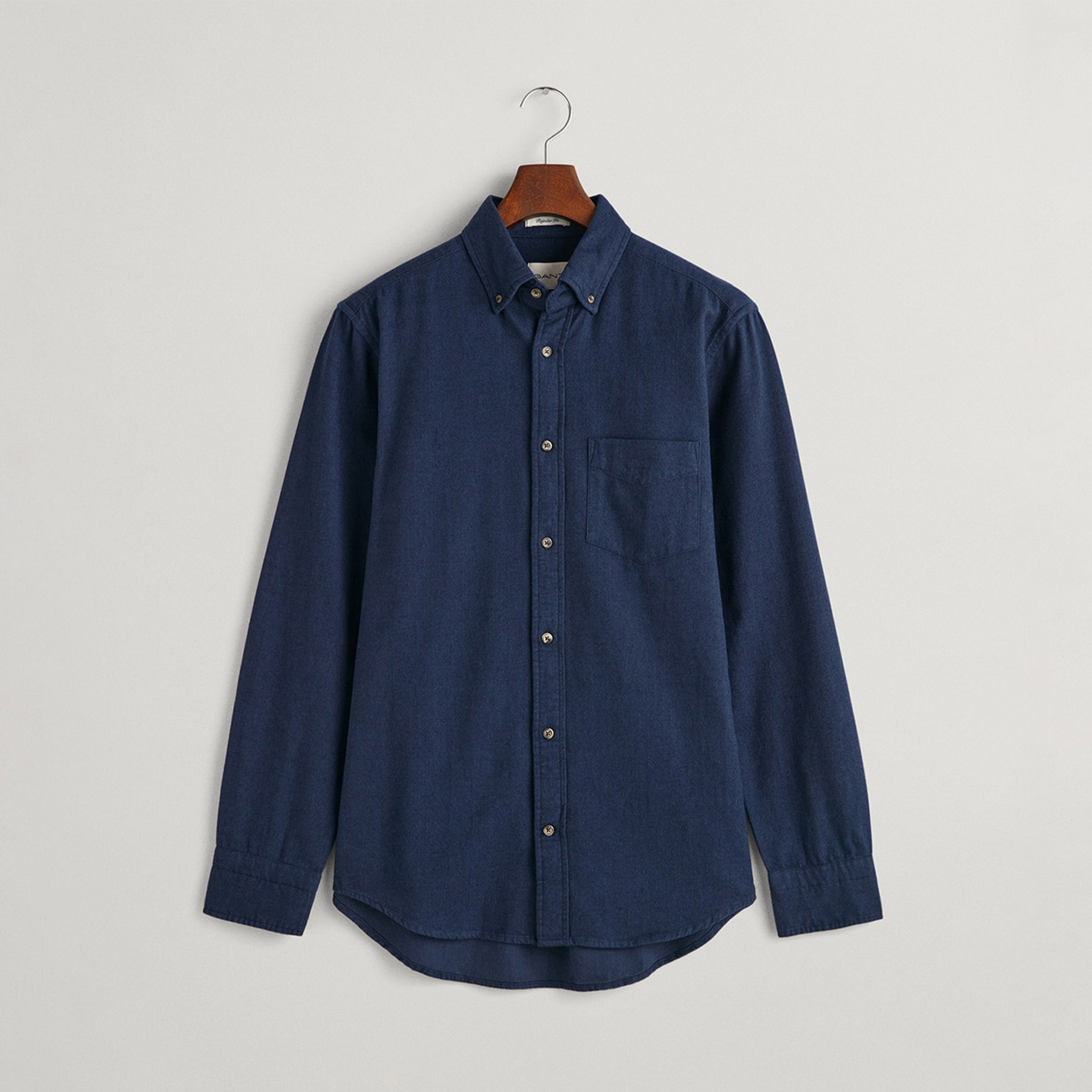 GANT Erkek Lacivert Regular Fit Düğmeli Yaka Gömlek