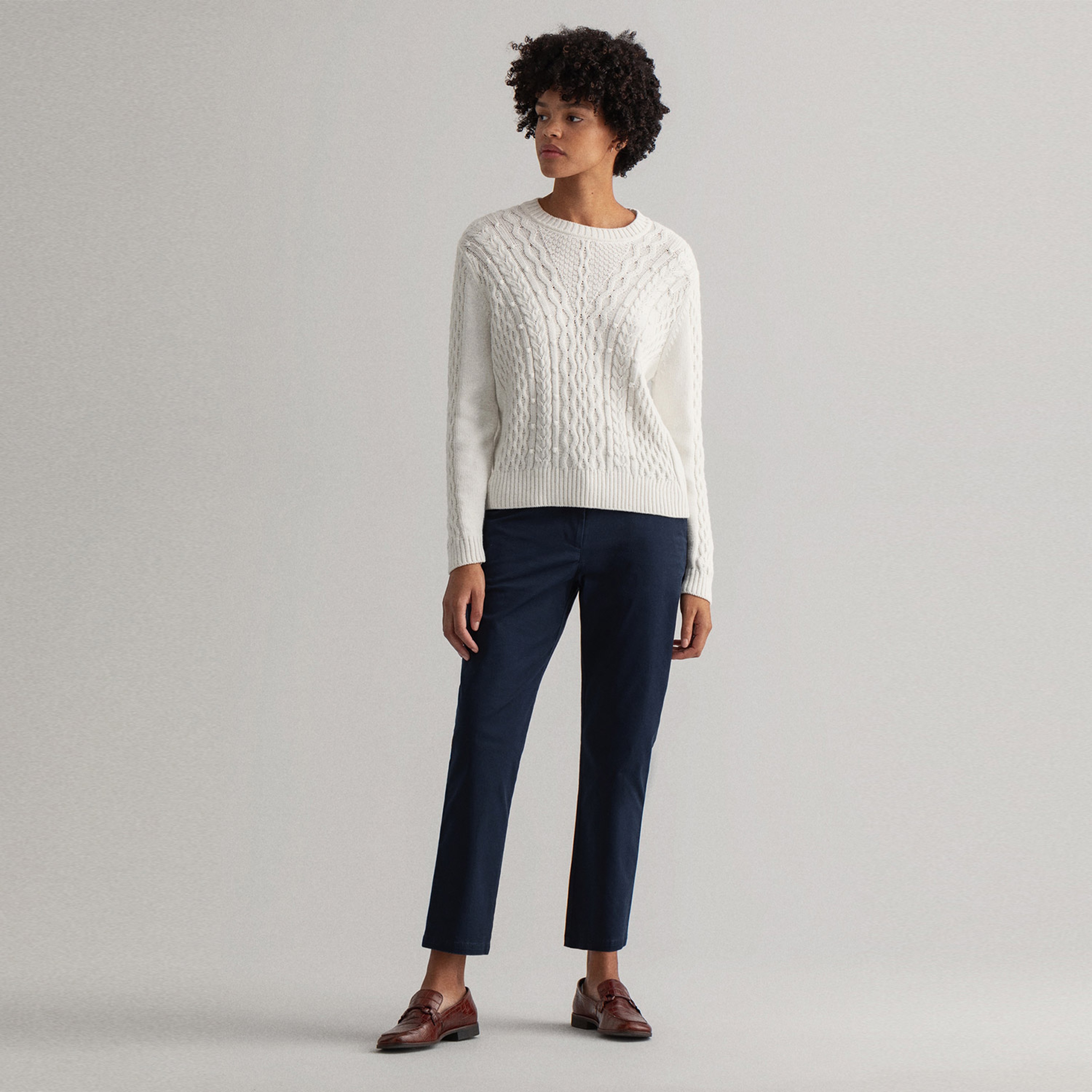 GANT Kadın Lacivert Chino Pantolon