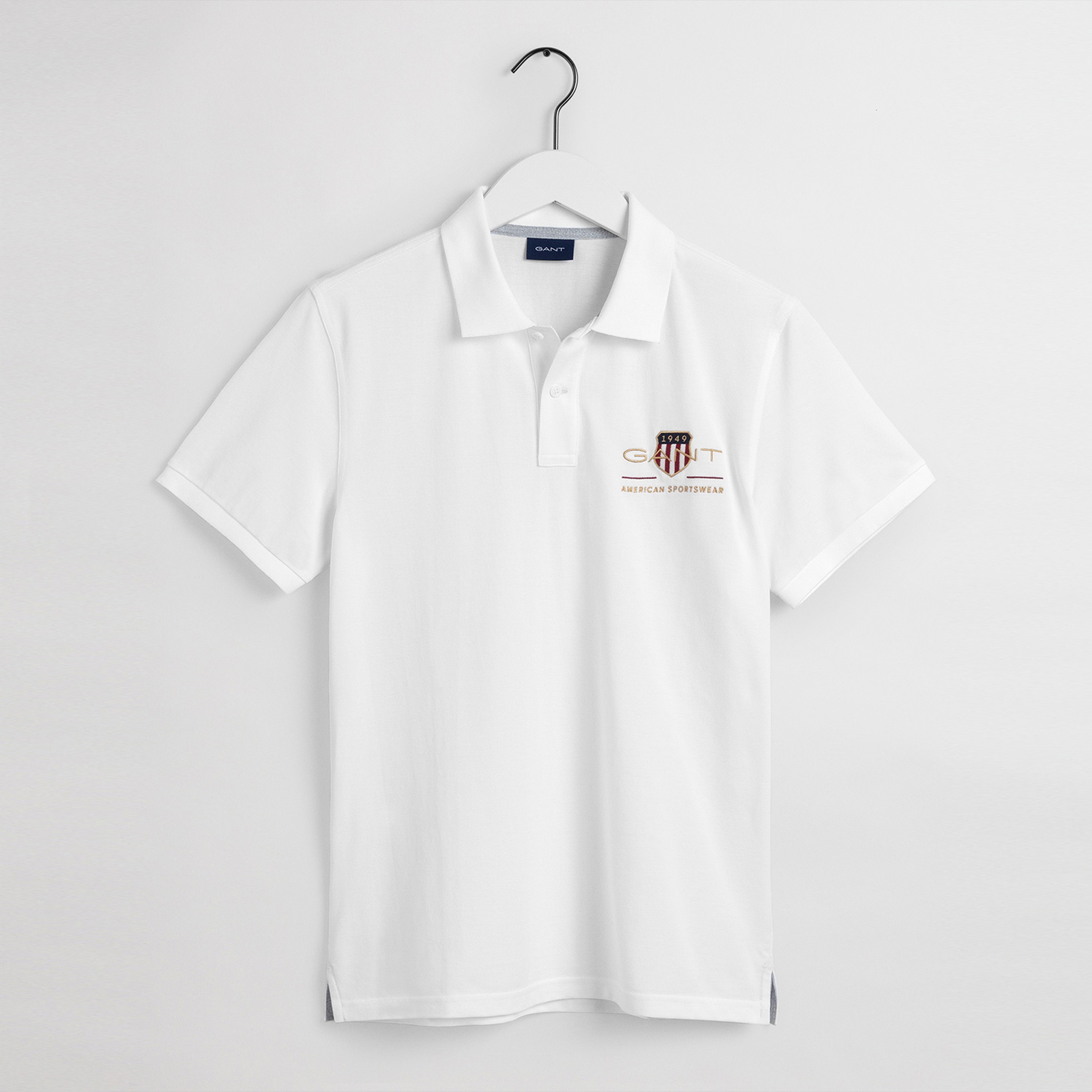 GANT Erkek Beyaz Regular Fit Logolu Polo
