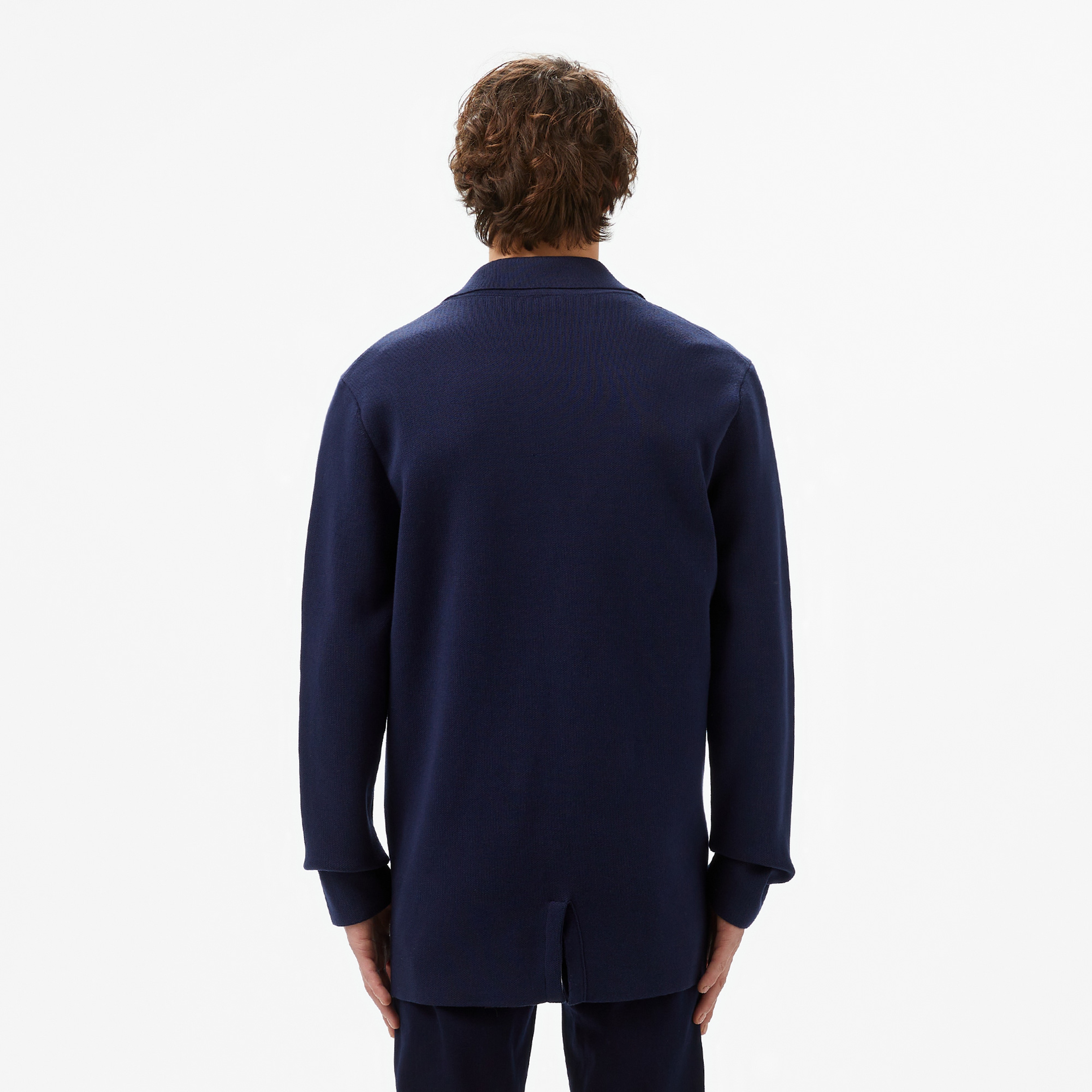 Erkek Classic Fit V Yaka Lacivert Hırka