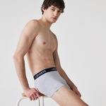 Lacoste Erkek 3'lü Gri Boxer