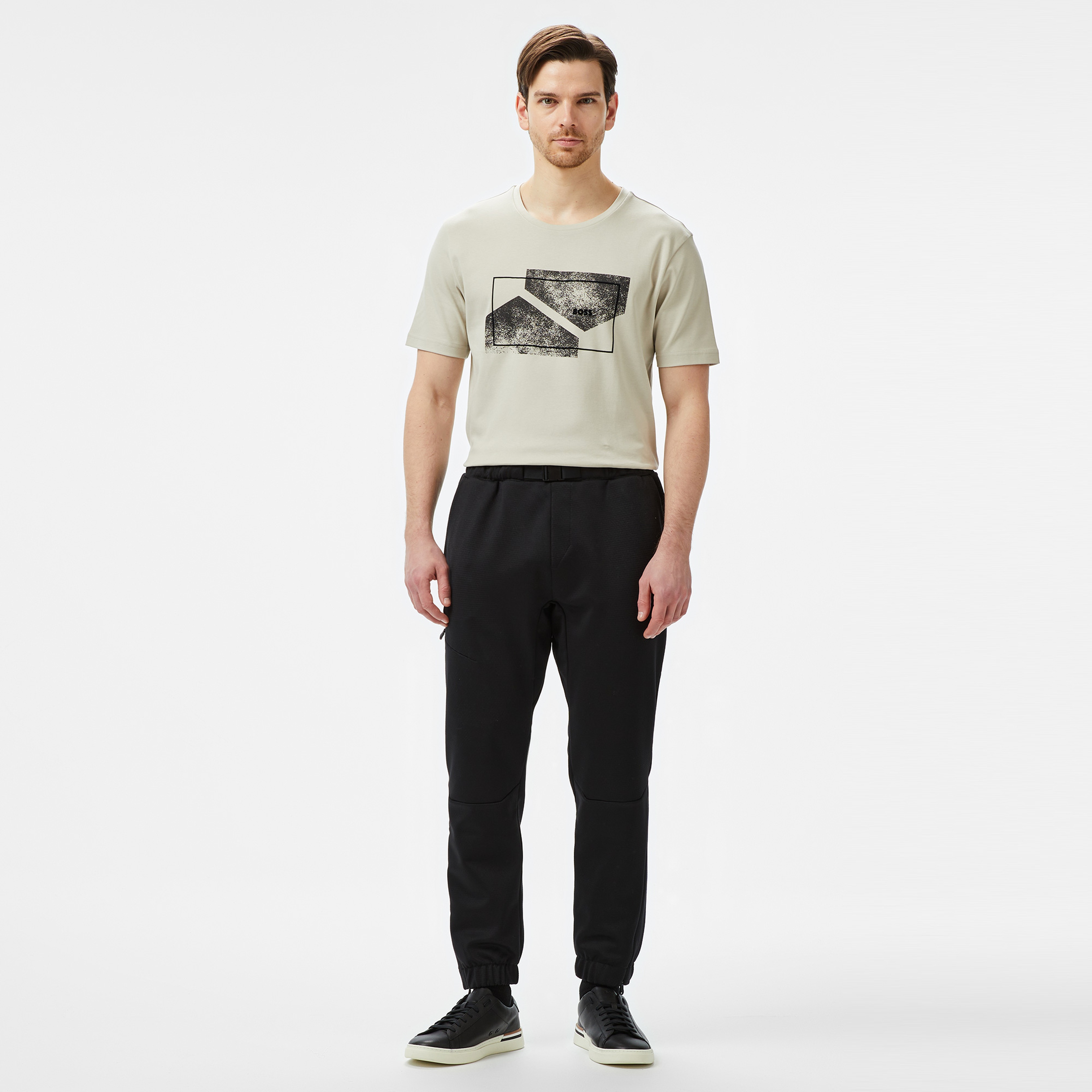 Boss Erkek Bej T-Shirt