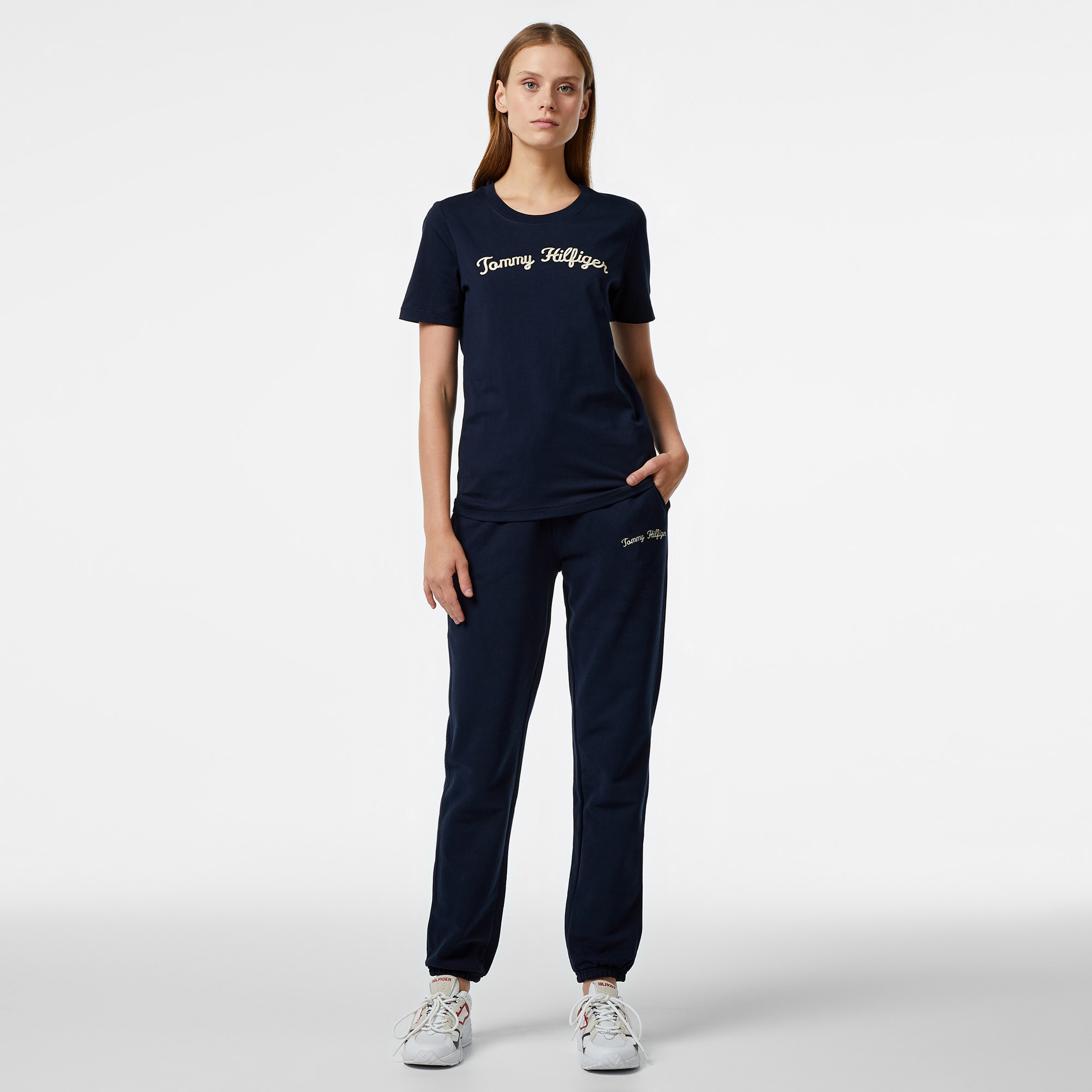 Tommy Hilfiger Kadın Lacivert T-Shirt
