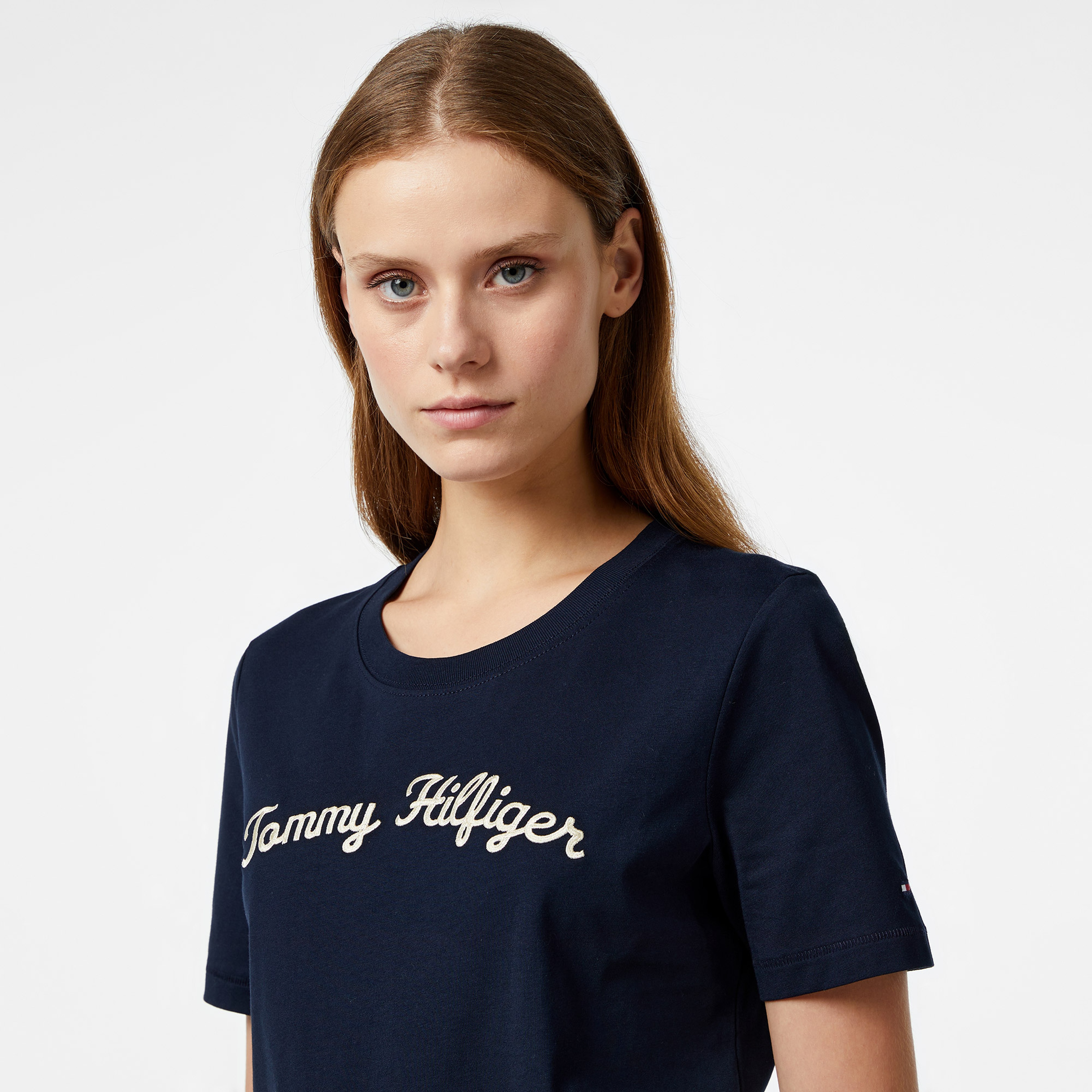 Tommy Hilfiger Kadın Lacivert T-Shirt