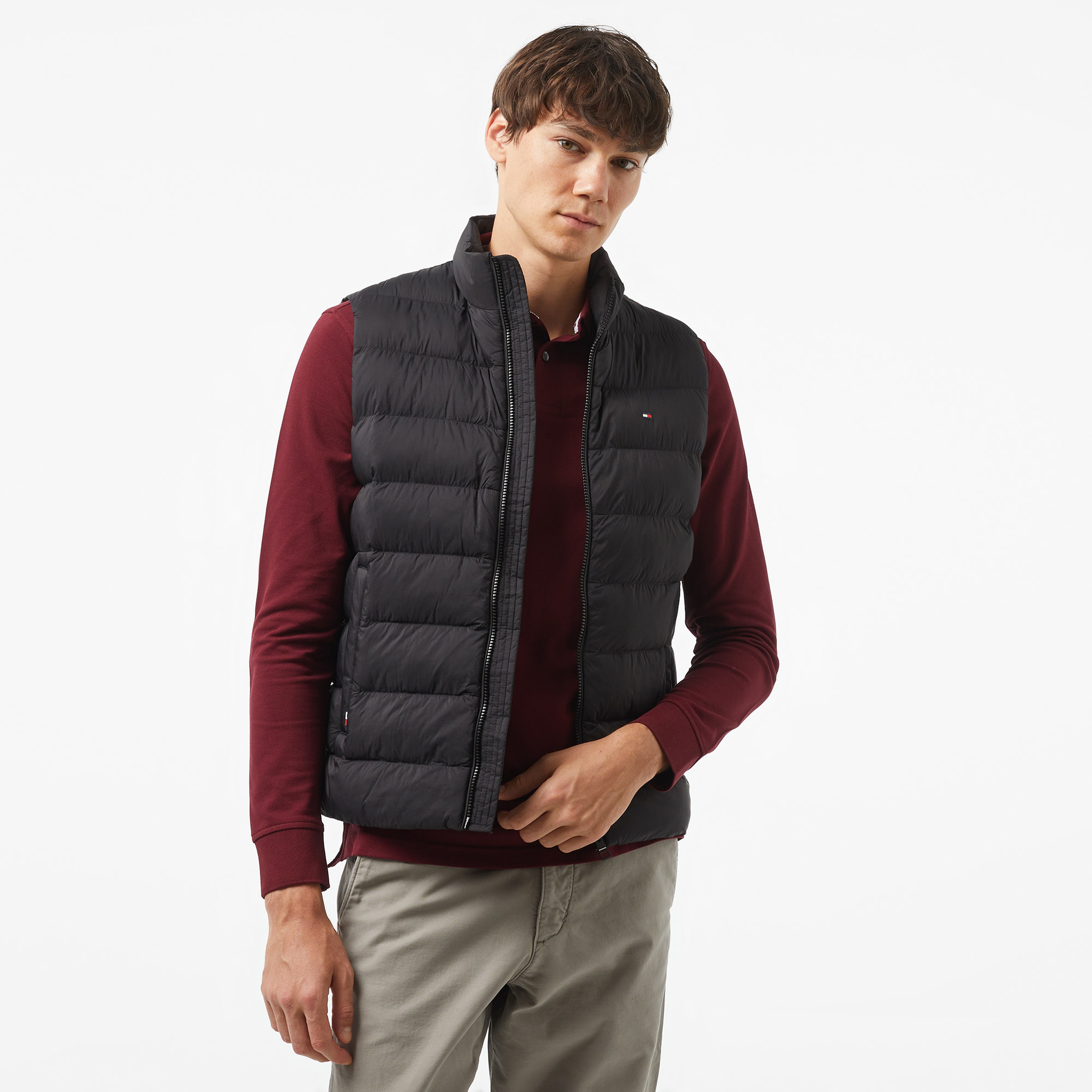 Tommy Hilfiger Erkek Siyah Yelek