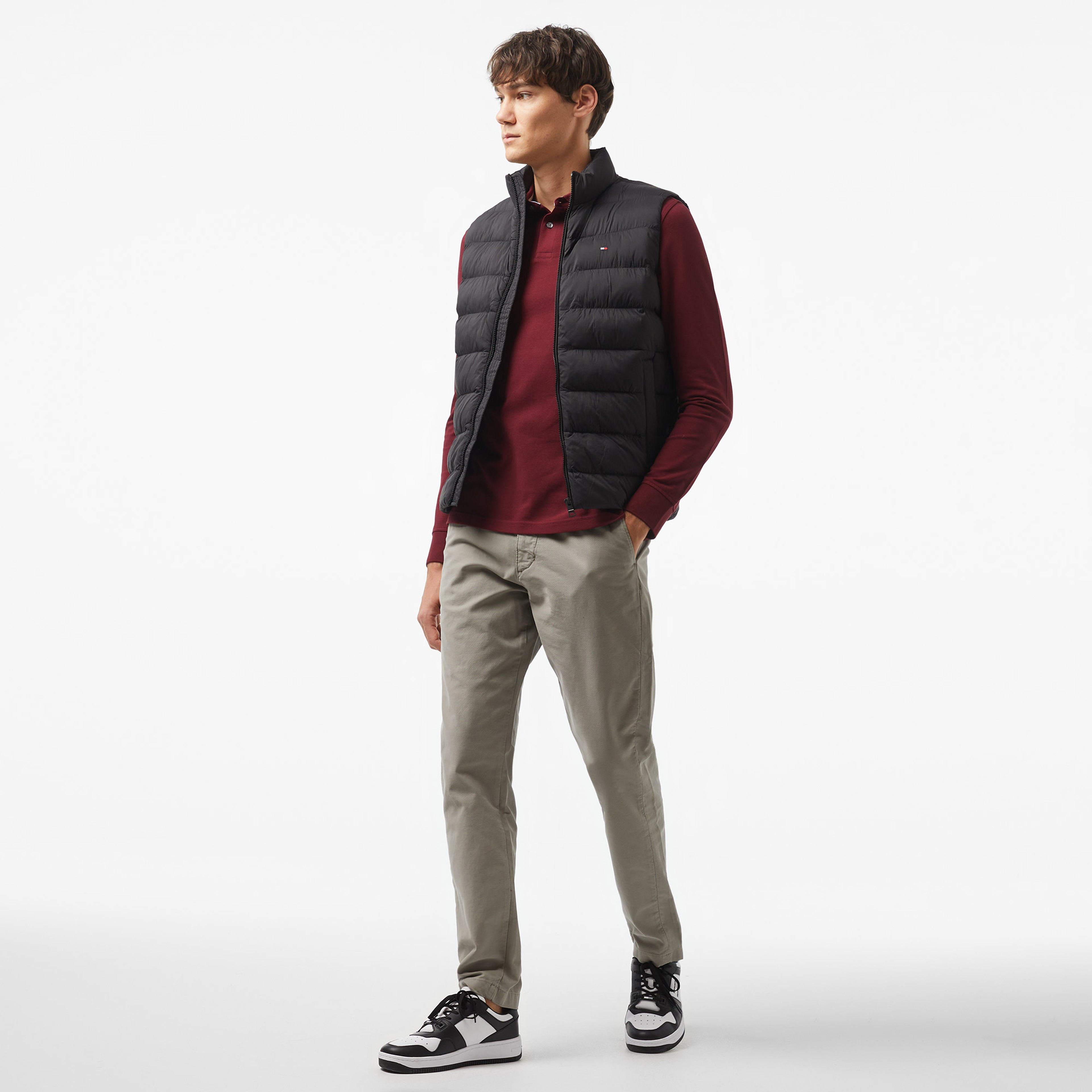 Tommy Hilfiger Erkek Siyah Yelek