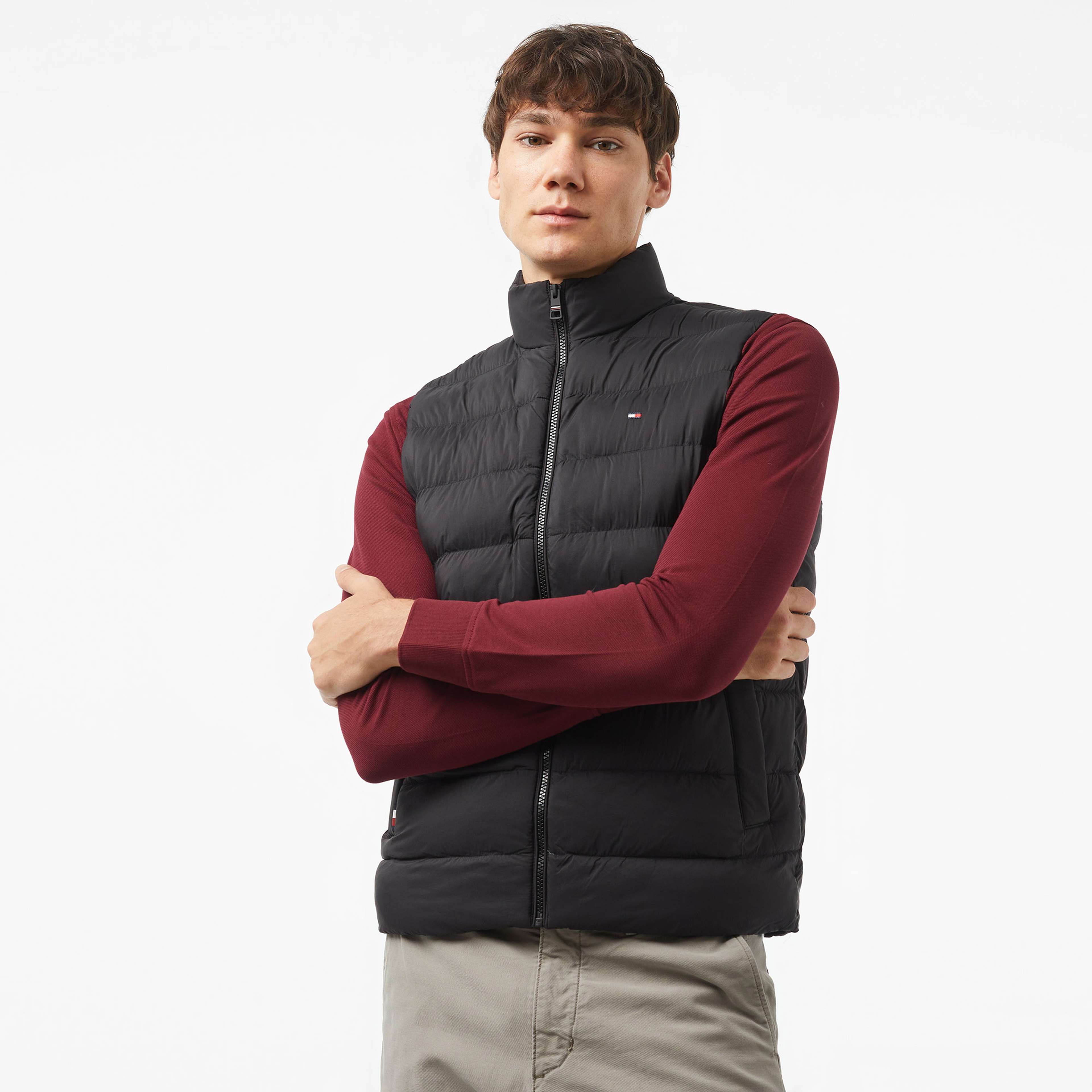 Tommy Hilfiger Erkek Siyah Yelek