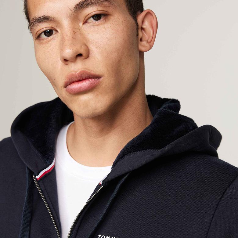 Tommy Hilfiger Erkek Mavi Sweatshirt