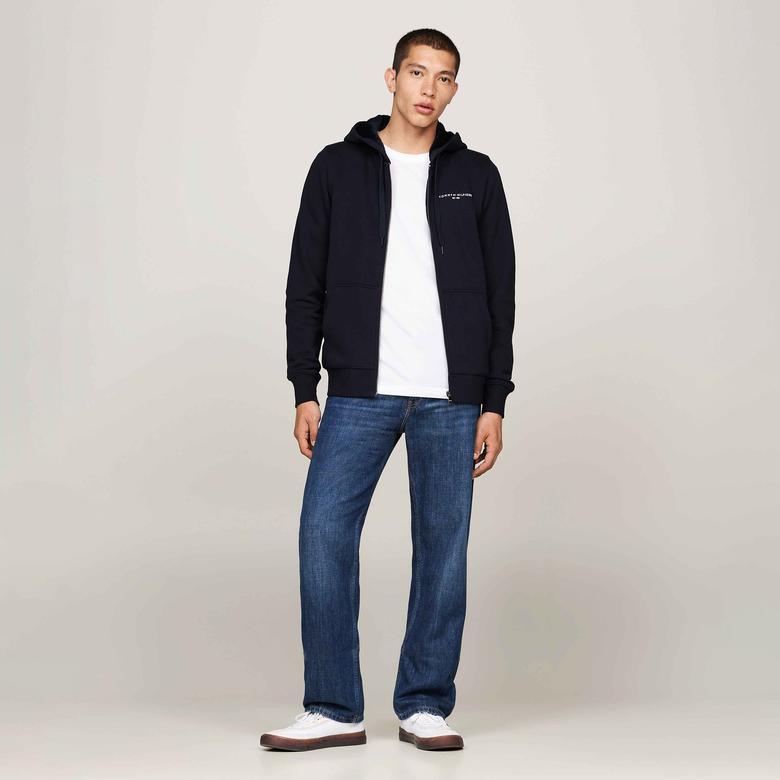 Tommy Hilfiger Erkek Mavi Sweatshirt