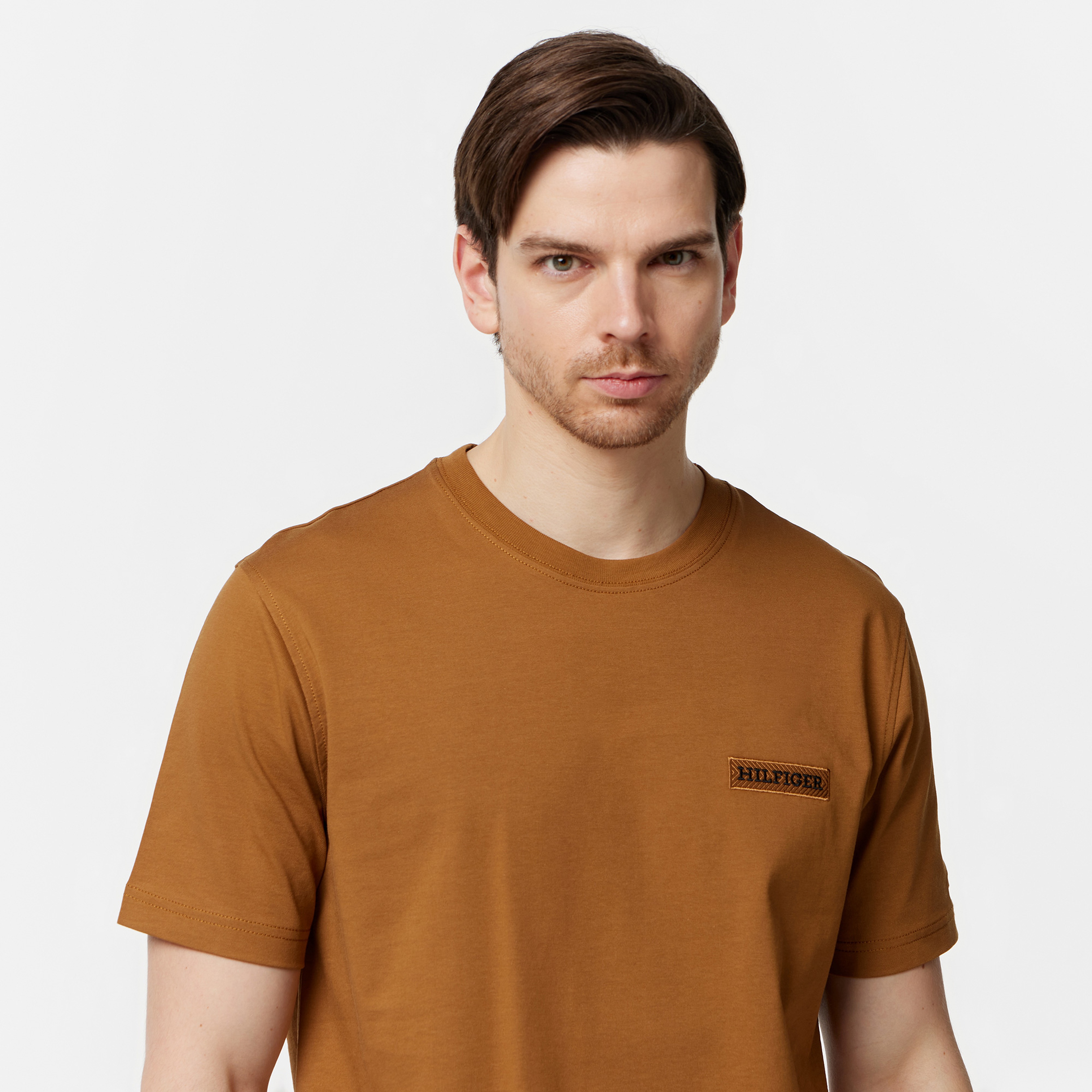 Tommy Hilfiger Erkek Kahverengi T-Shirt