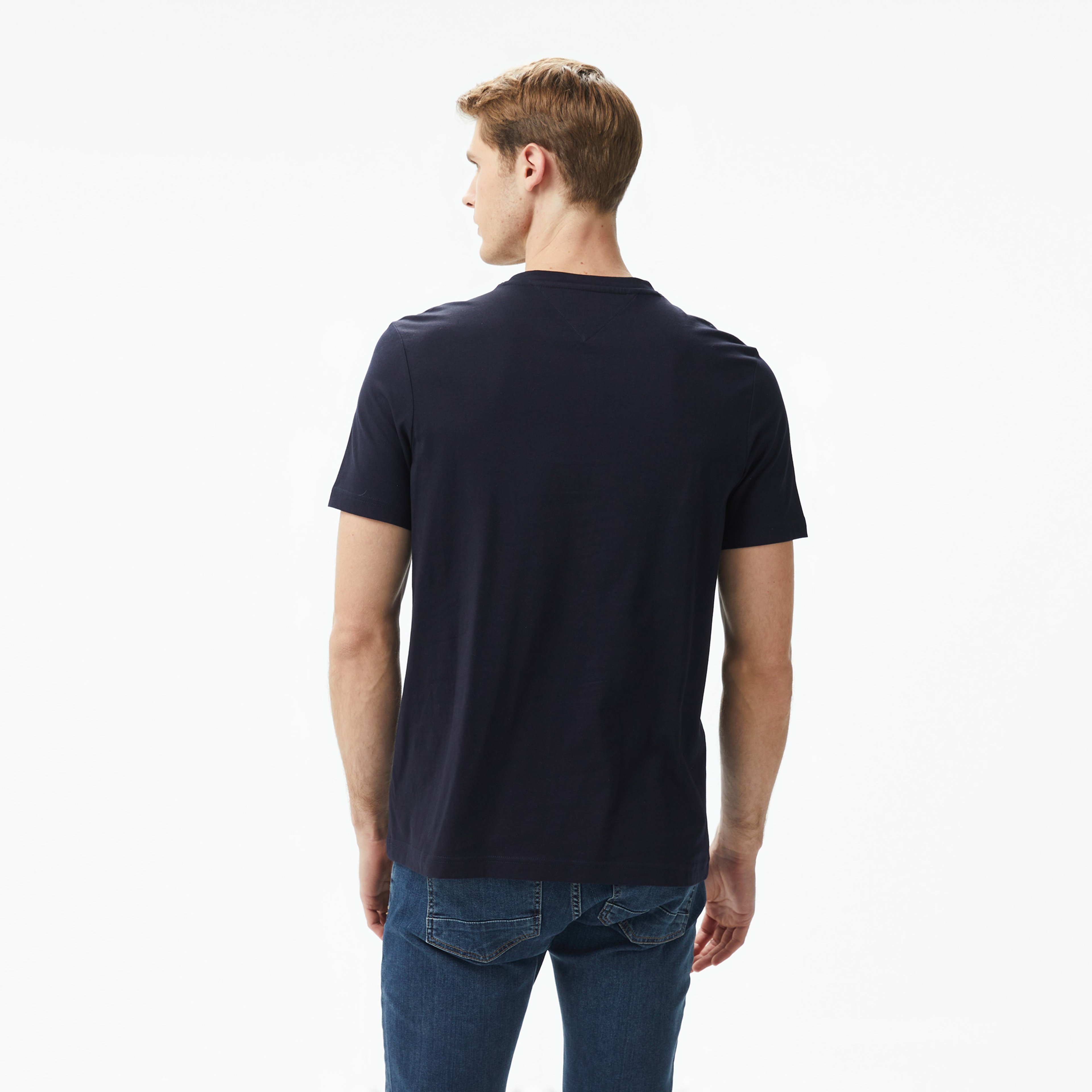 Tommy Hilfiger Erkek Mavi T-Shirt