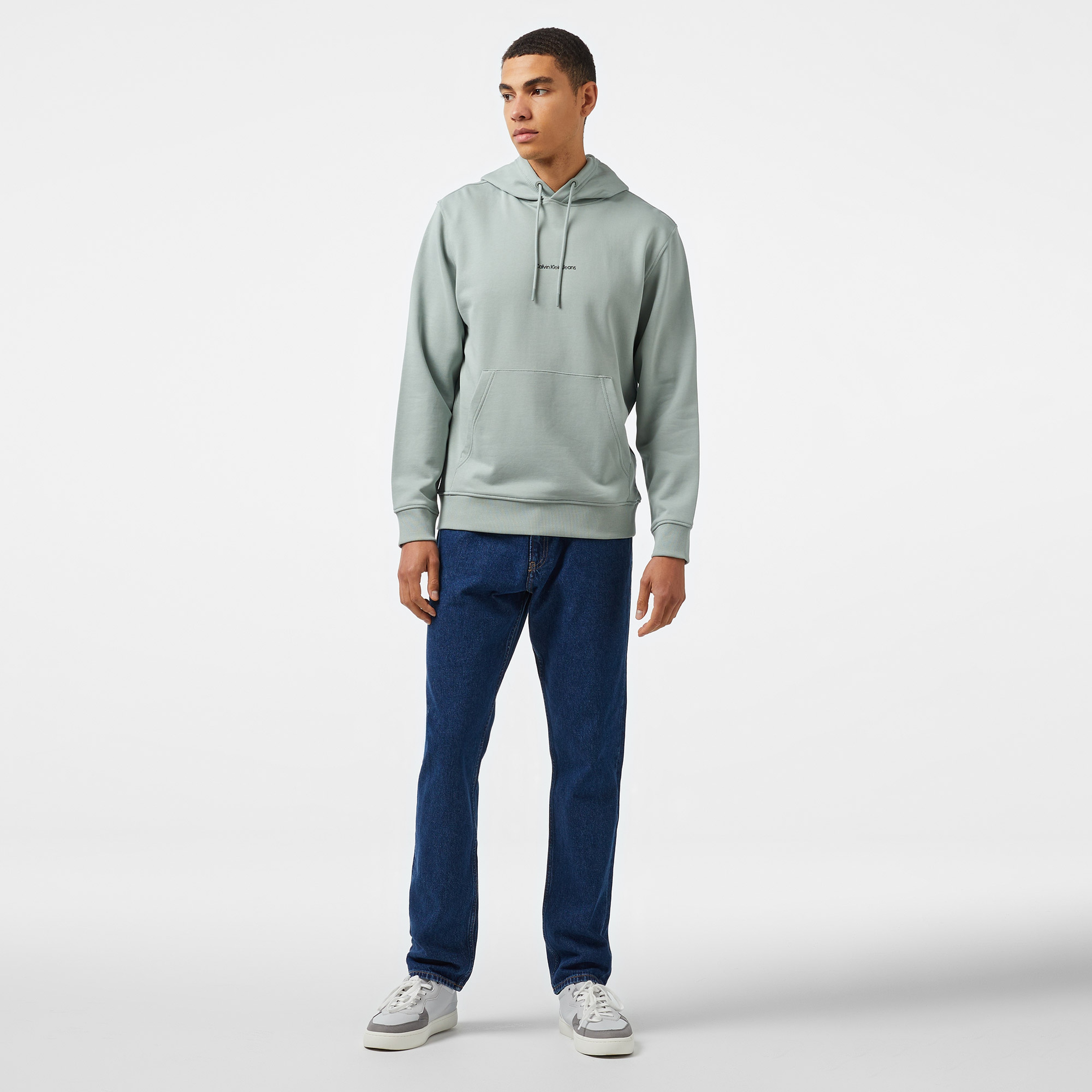 Calvin Klein Jeans Erkek Gri Sweatshirt