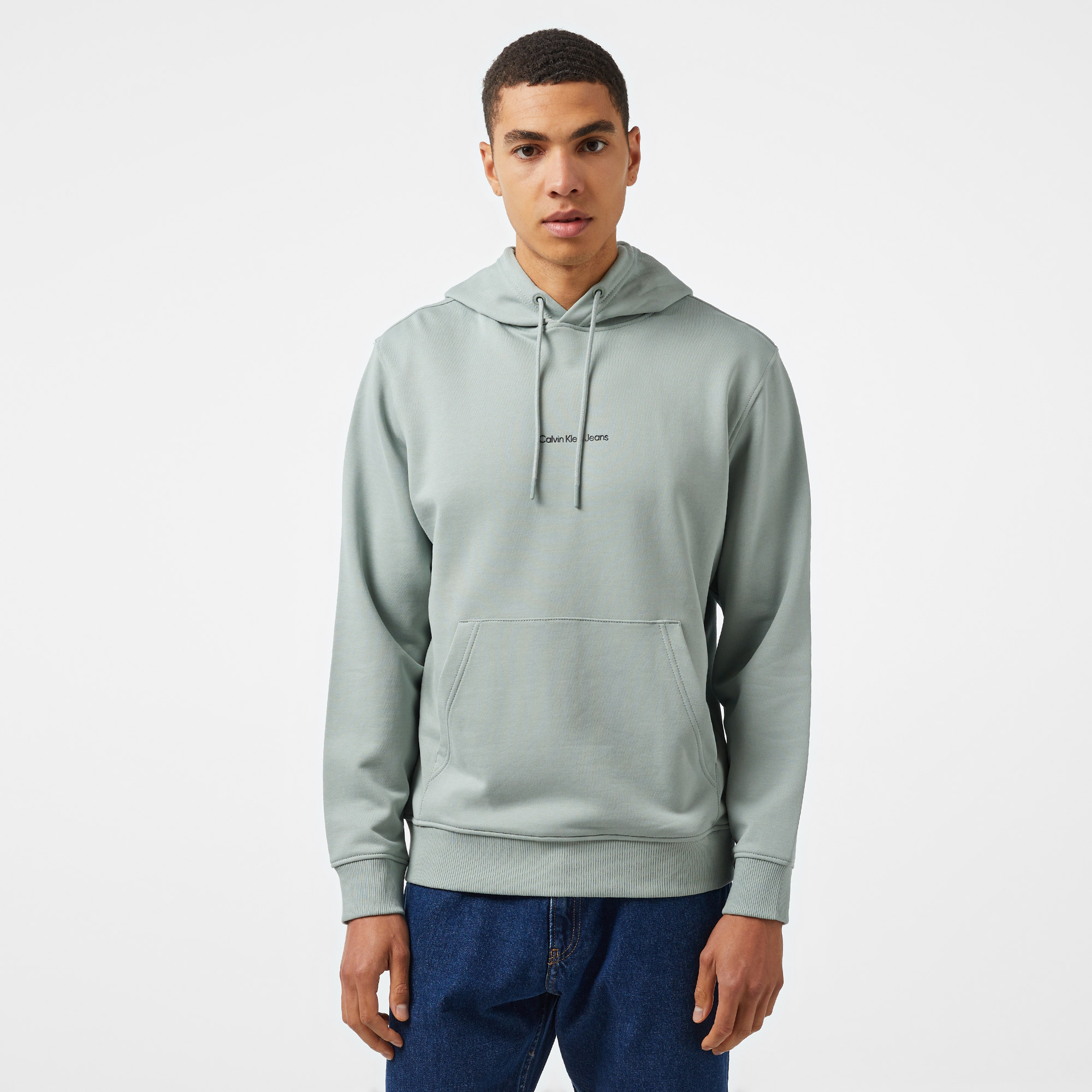 Calvin Klein Jeans Erkek Gri Sweatshirt