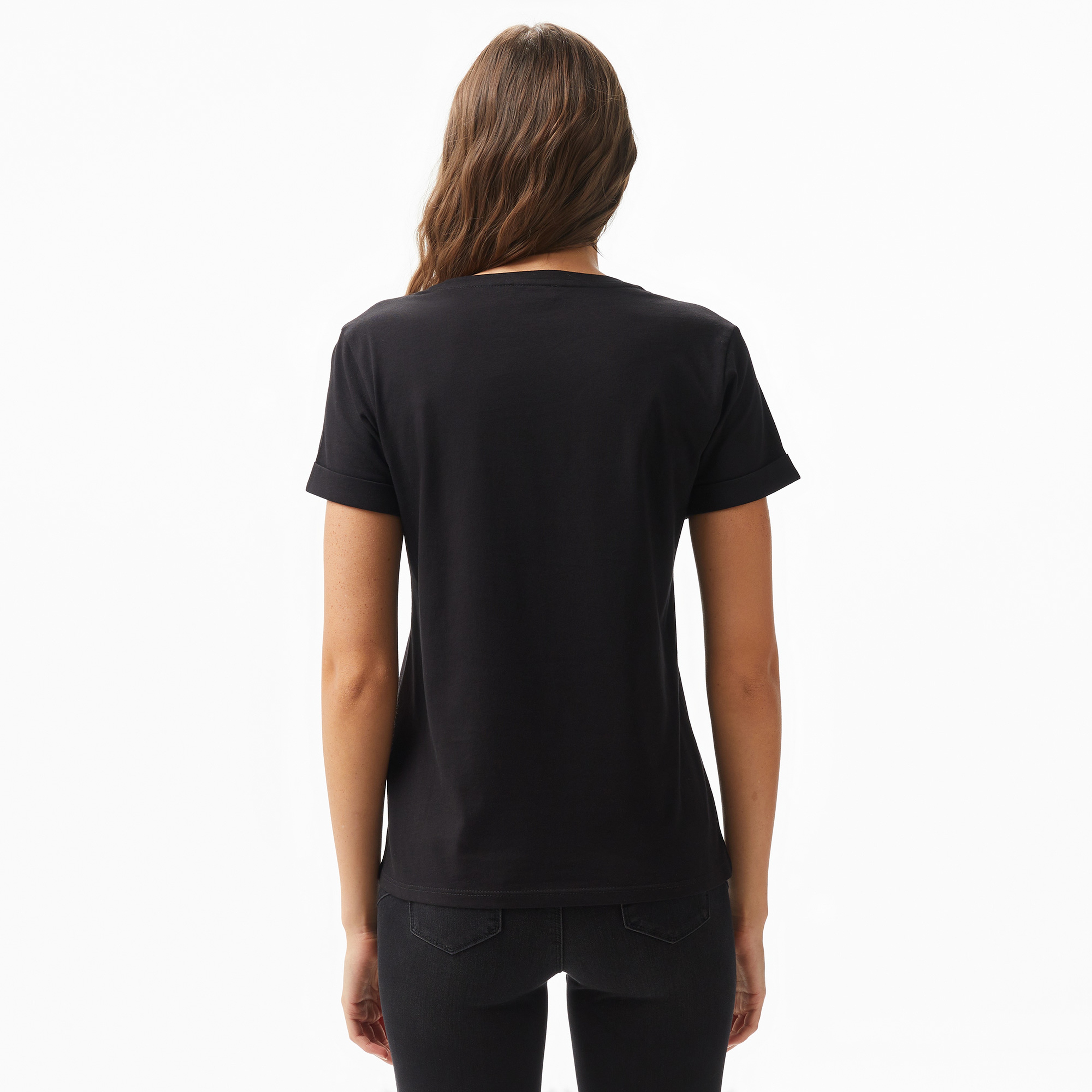 Liu Jo Kadın Siyah T-Shirt