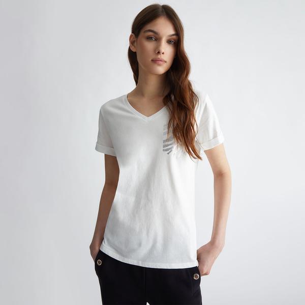 Liu Jo Kadın Beyaz T-Shirt