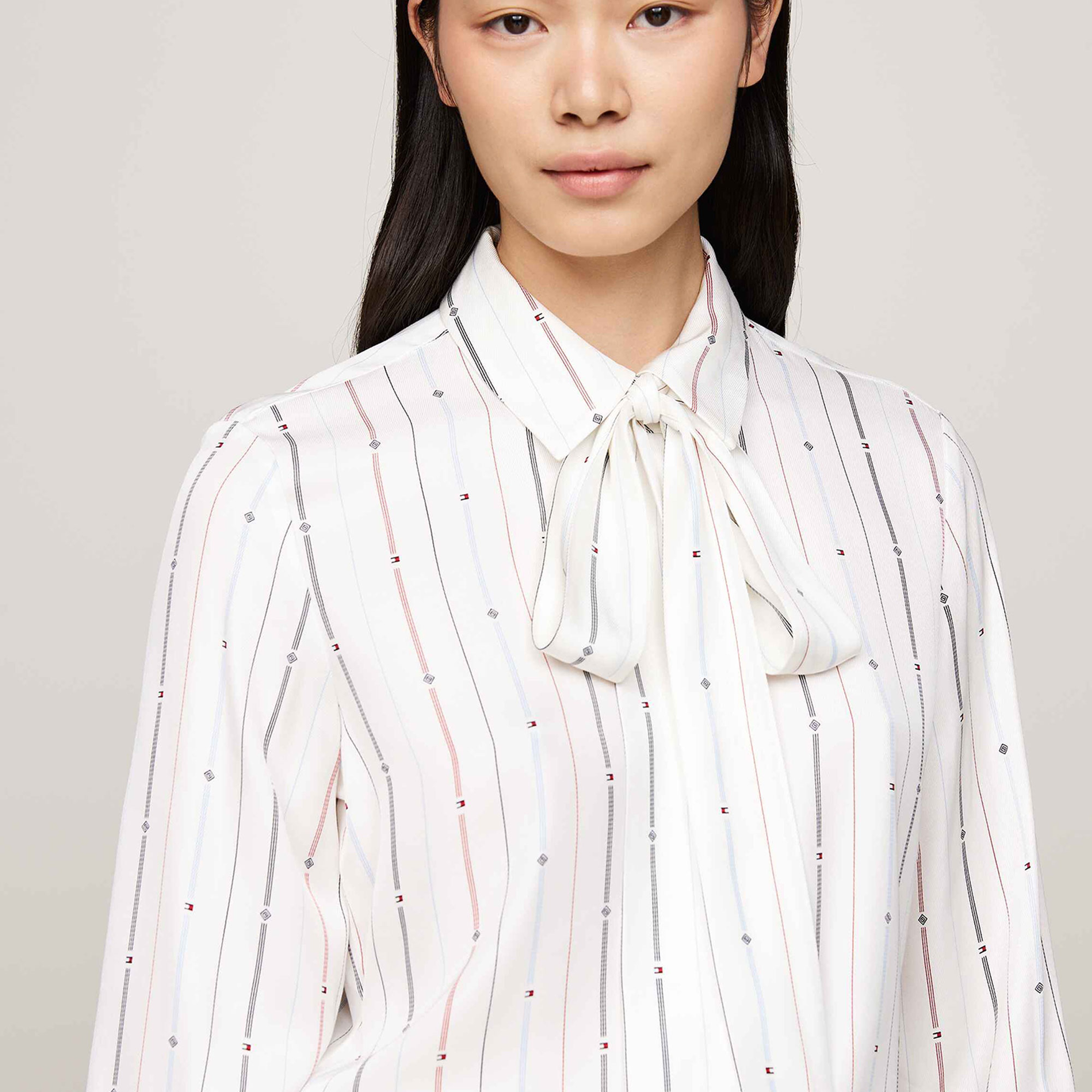 Tommy Hilfiger Kadın Beyaz Gömlek