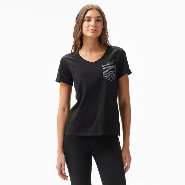 Liu Jo Kadın Siyah T-Shirt