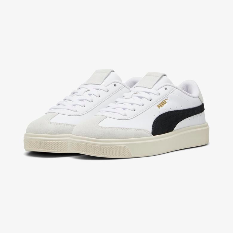 Puma Lajla T-Toe Kadın Siyah Bantlı Beyaz Sneaker