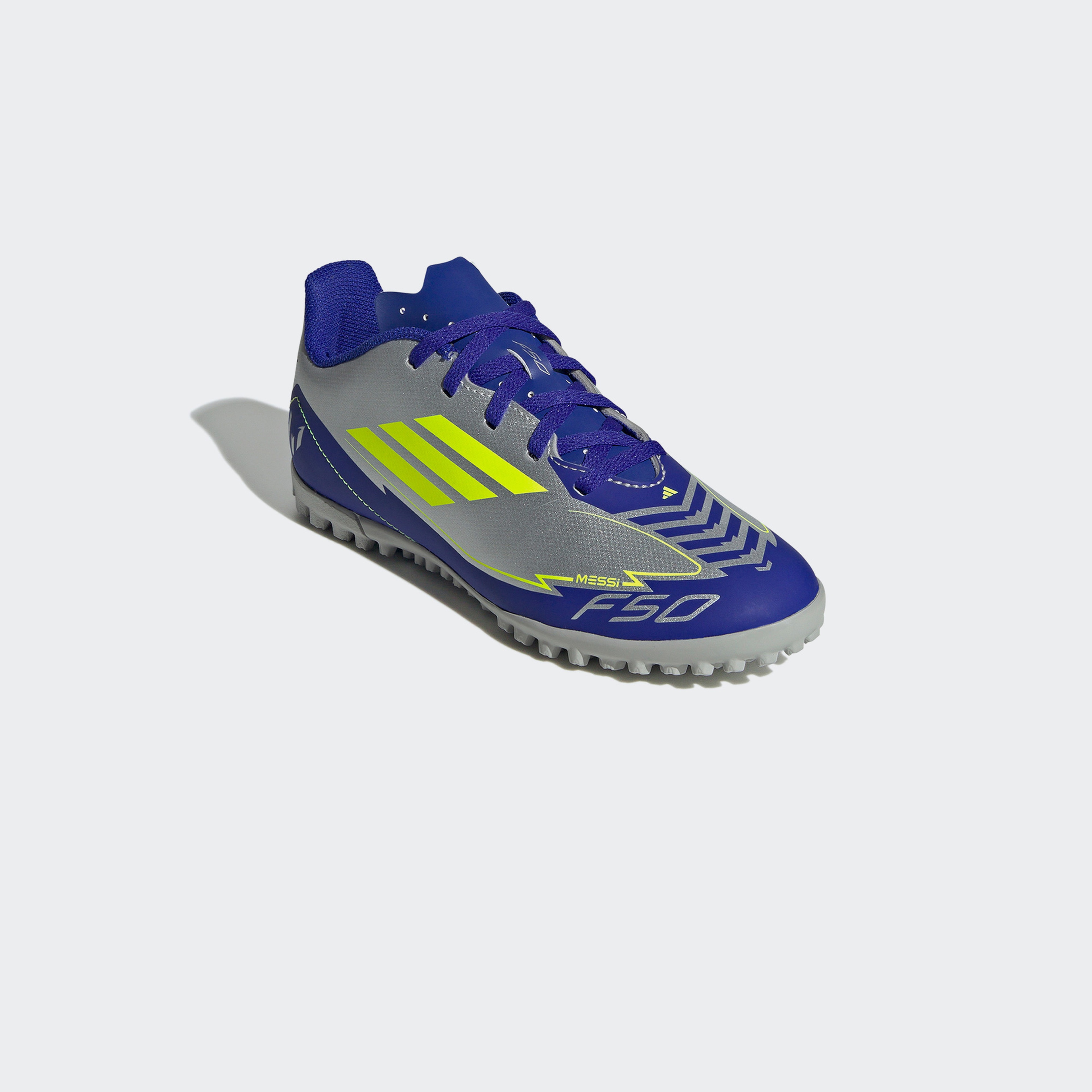 adidas F50 Club TF J Messi Çocuk Gri Krampon