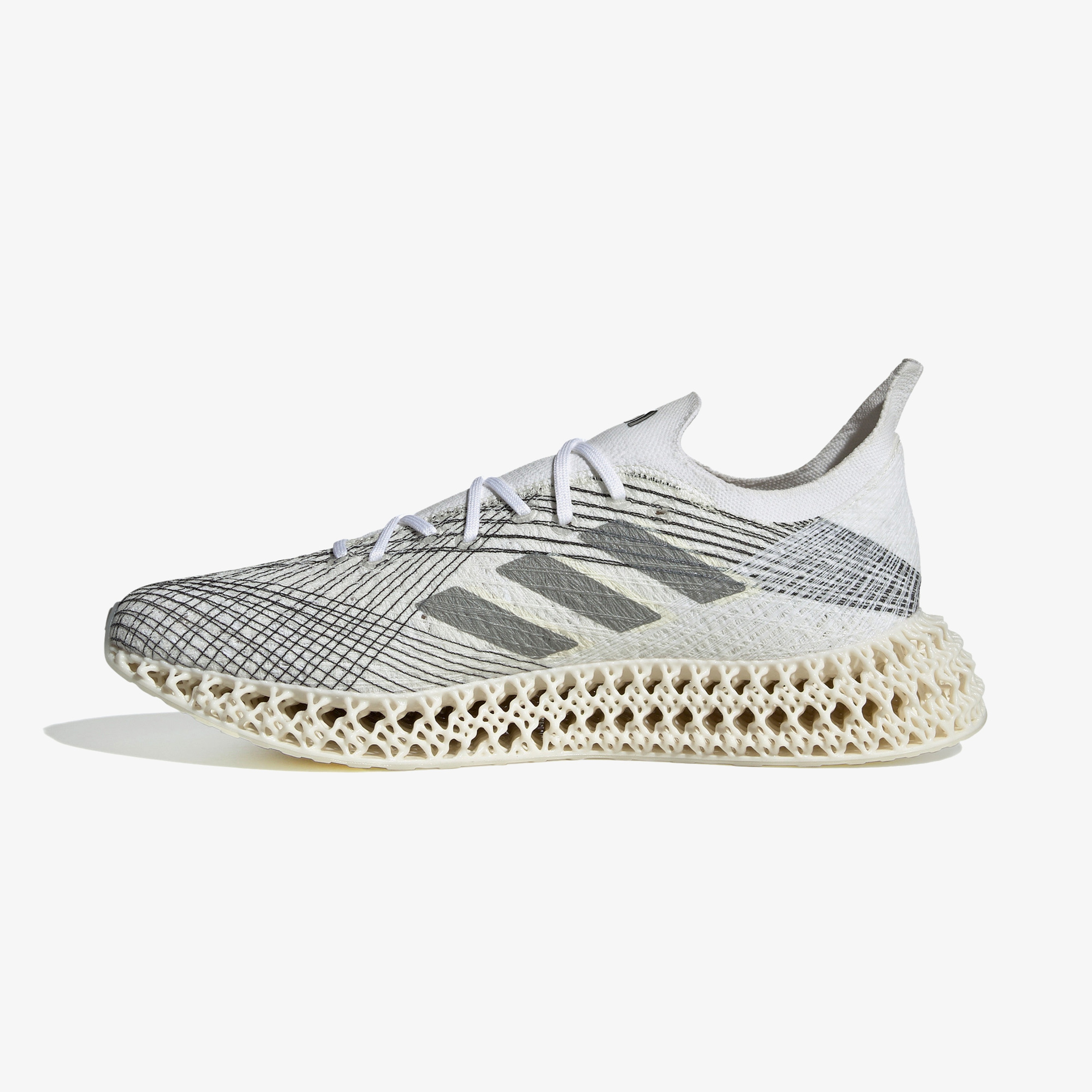adidas 4DFWD X Strunger Erkek Beyaz Koşu Ayakkabısı