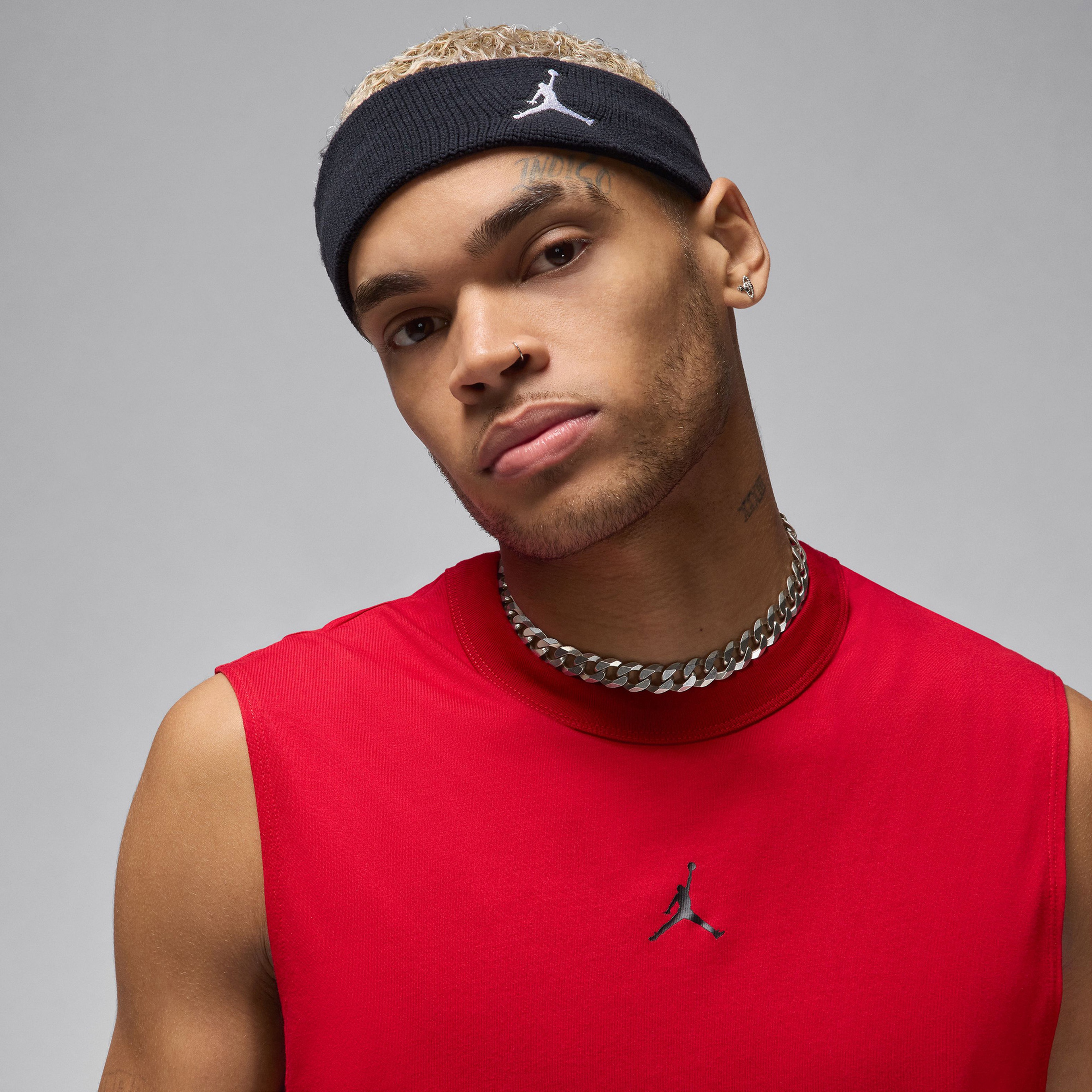 Jordan Dri-Fit Sport Erkek Kırmızı Kolsuz T-Shirt