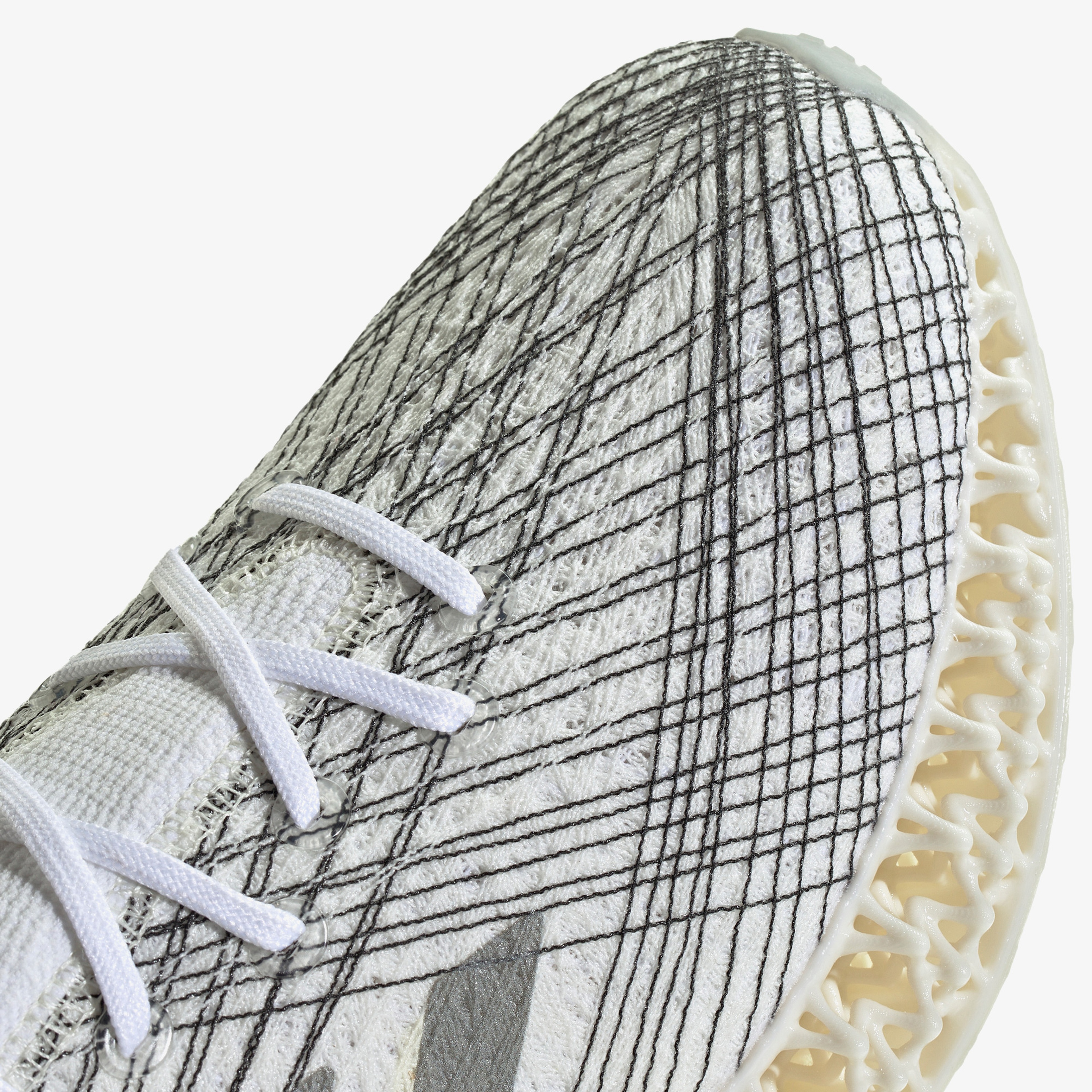 adidas 4DFWD X Strunger Erkek Beyaz Koşu Ayakkabısı