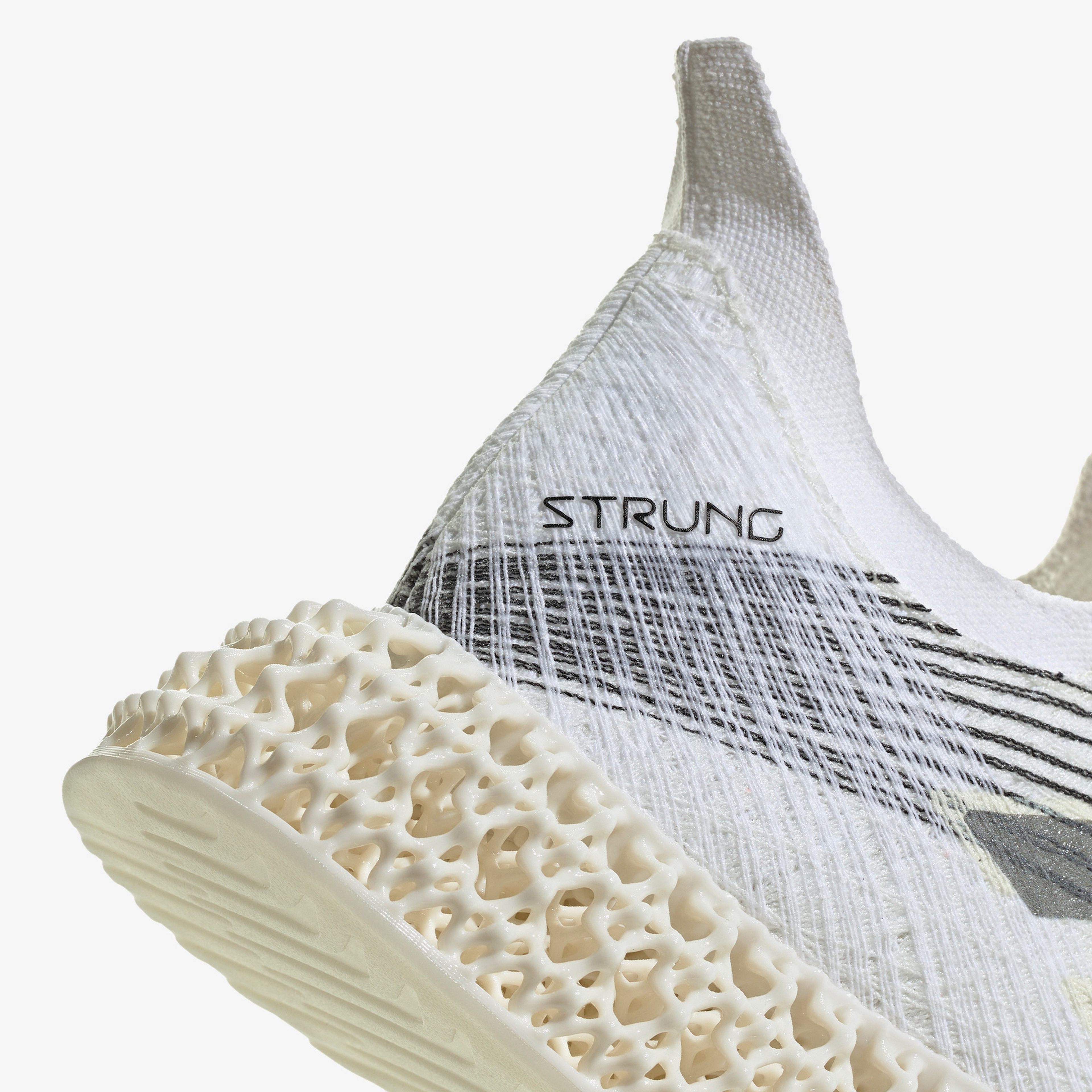 adidas 4DFWD X Strunger Erkek Beyaz Koşu Ayakkabısı