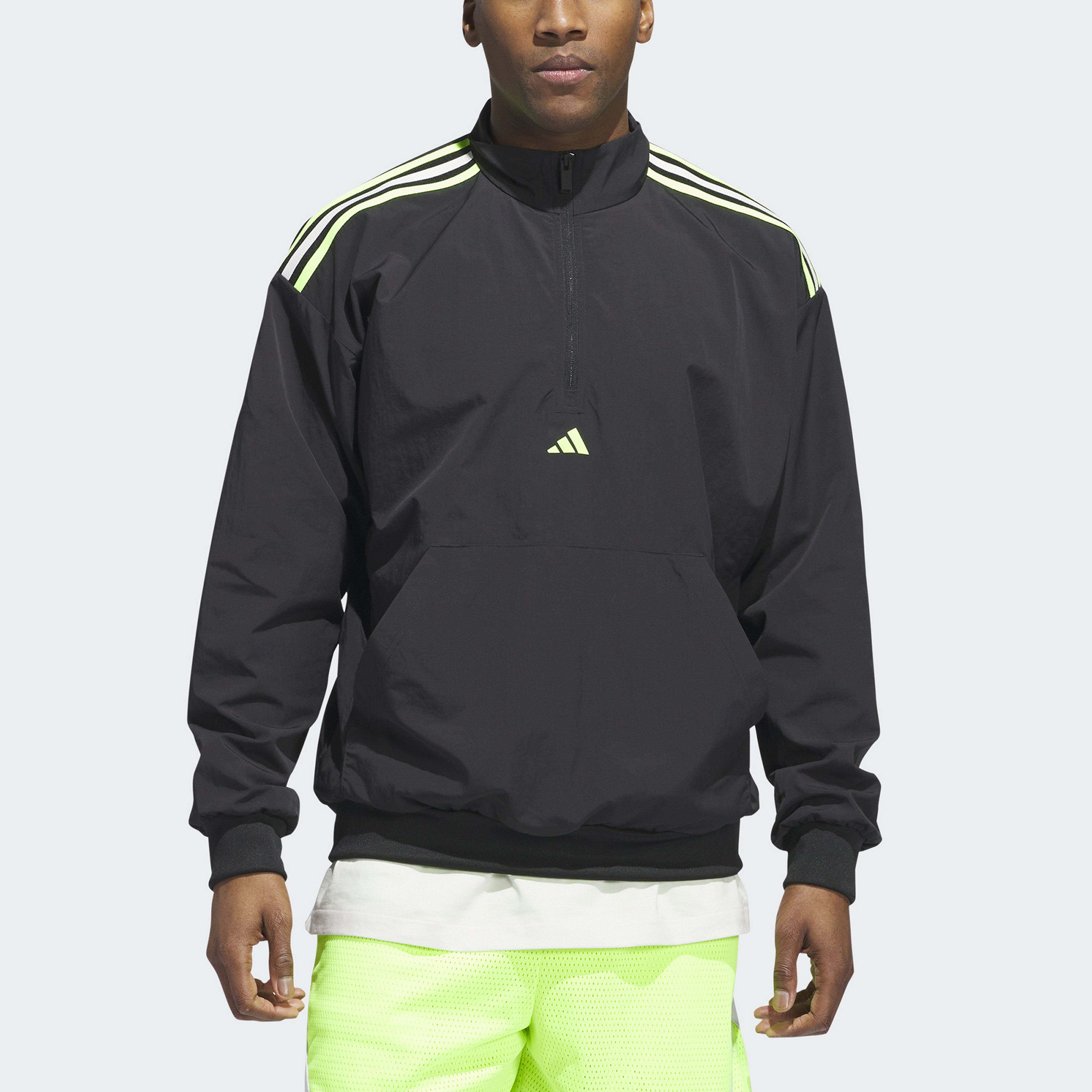 adidas Basketball Select 1/4 Zip Erkek Siyah Günlük Ceket