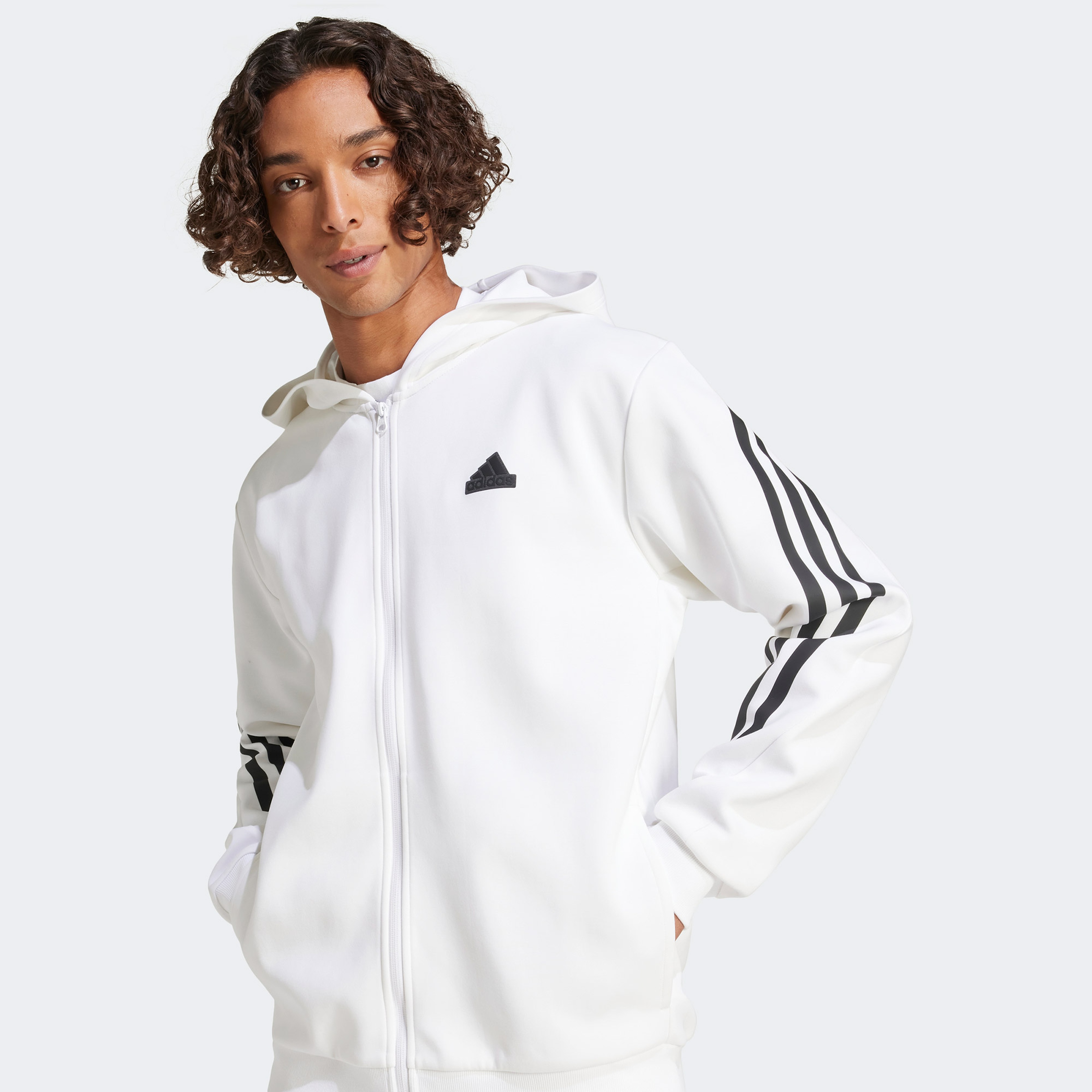 adidas Future Icons 3S Erkek Beyaz Günlük Sweatshirt