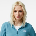 The North Face 100 Glacier 1 4 Zip Kadın Mavi Ceket