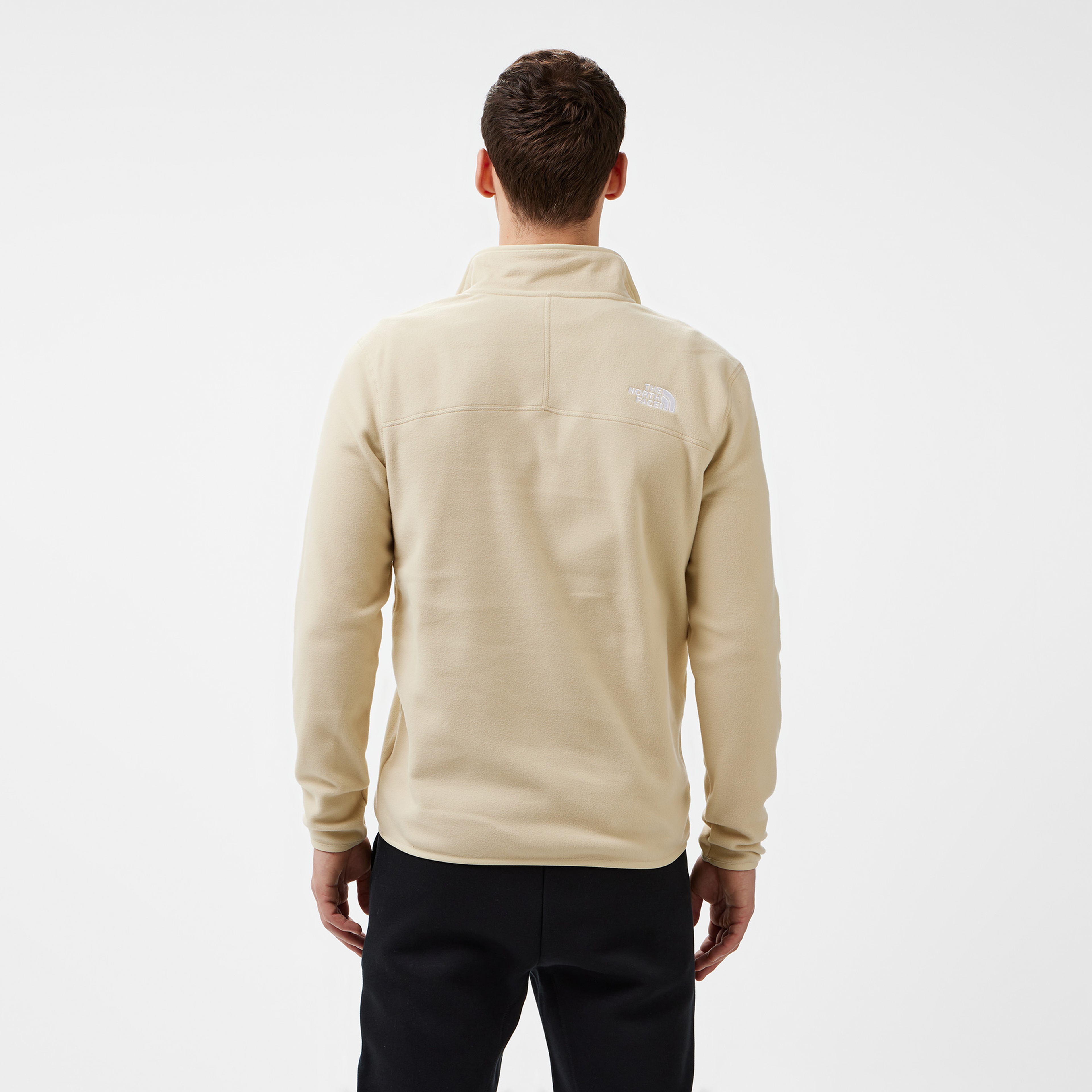 The North Face 100 Glacier 1/4 Zip Erkek Bej Polar
