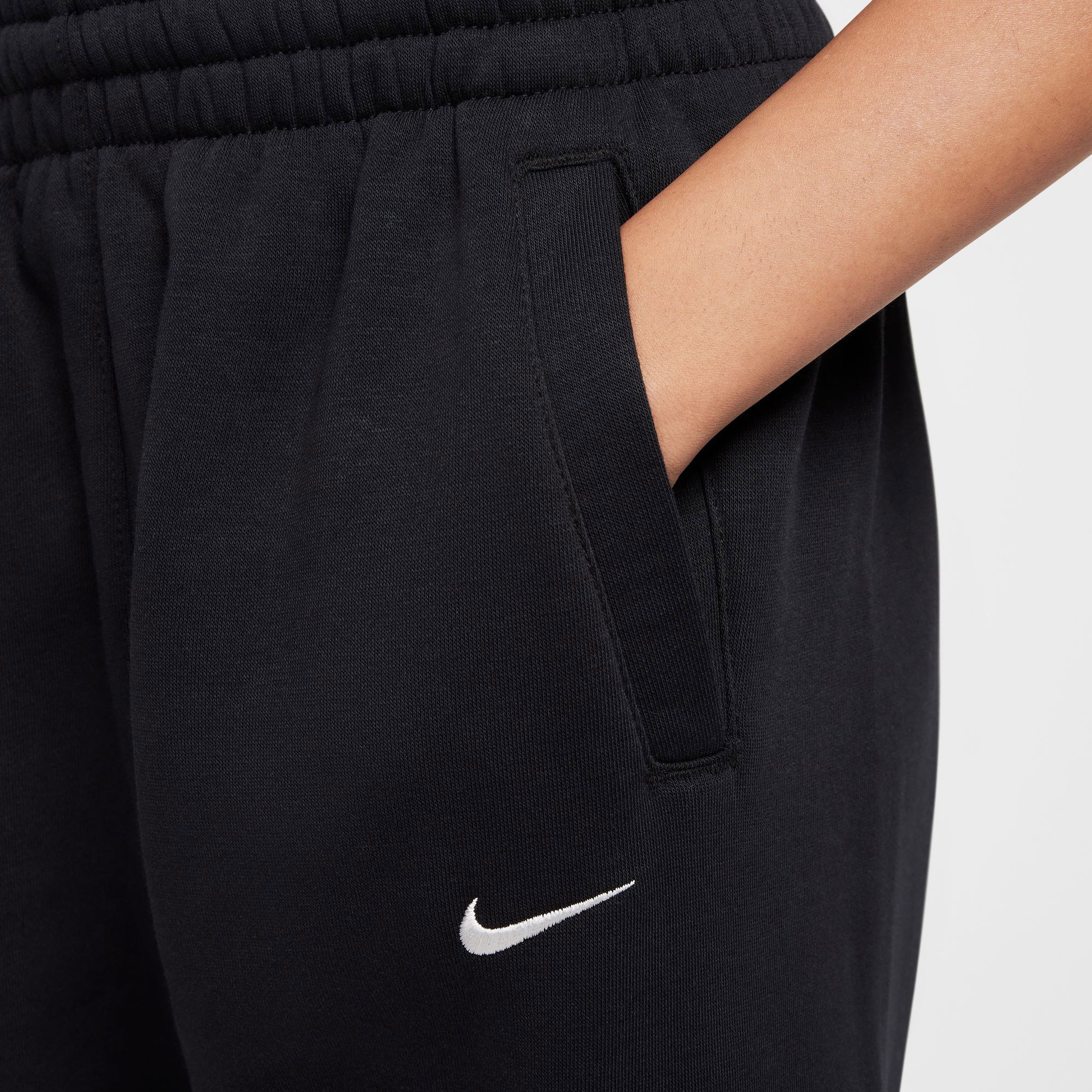 Nike Bol Kesim Çocuk Siyah Günlük Eşofman Altı