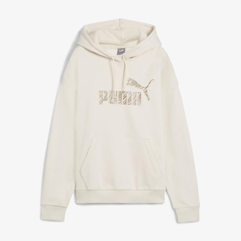 Puma Essential Animal Kadın Bej Günlük Sweatshirt