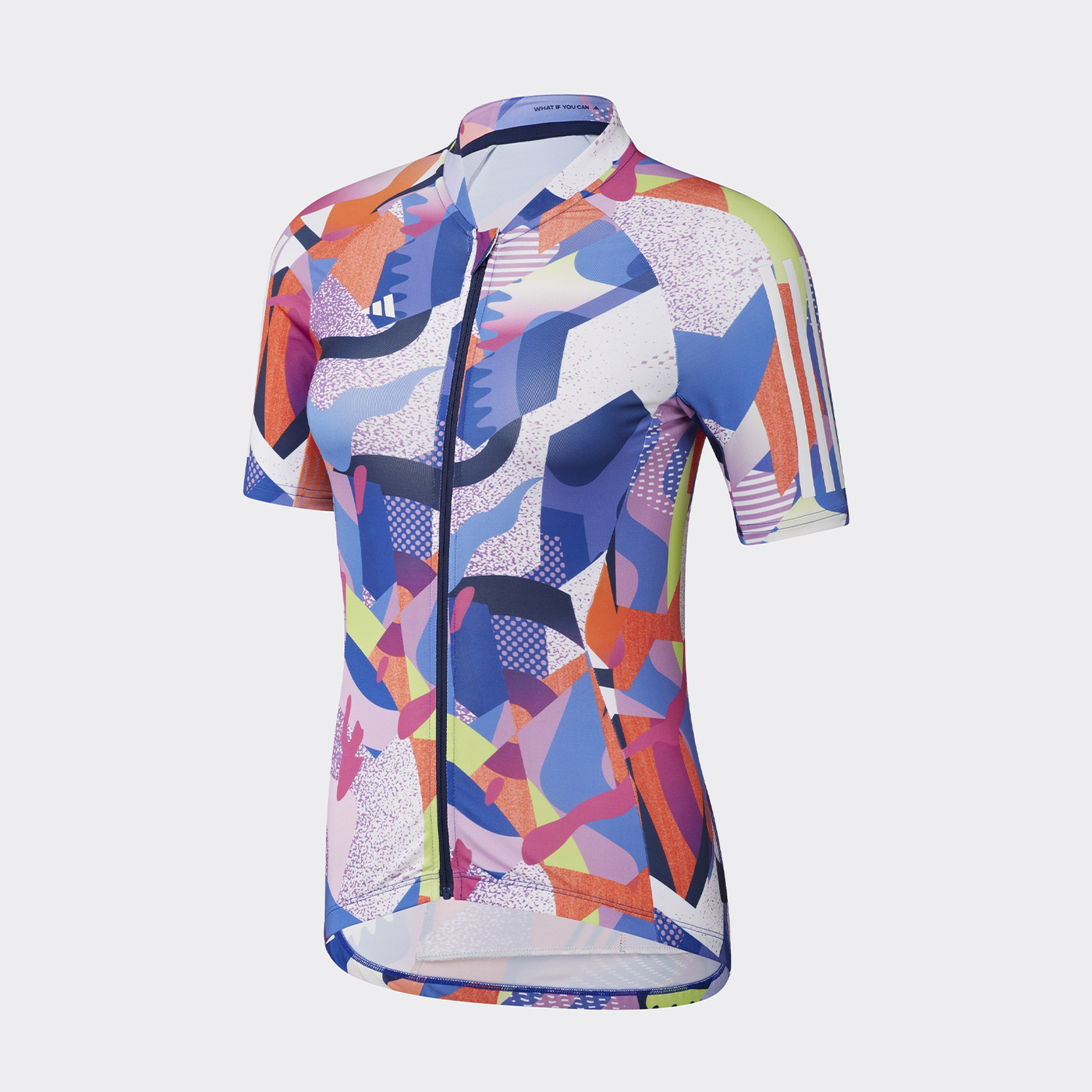 adidas Essentials 3-Stripes Pattern Clash Kadın Renkli Bisiklet T-Shirt