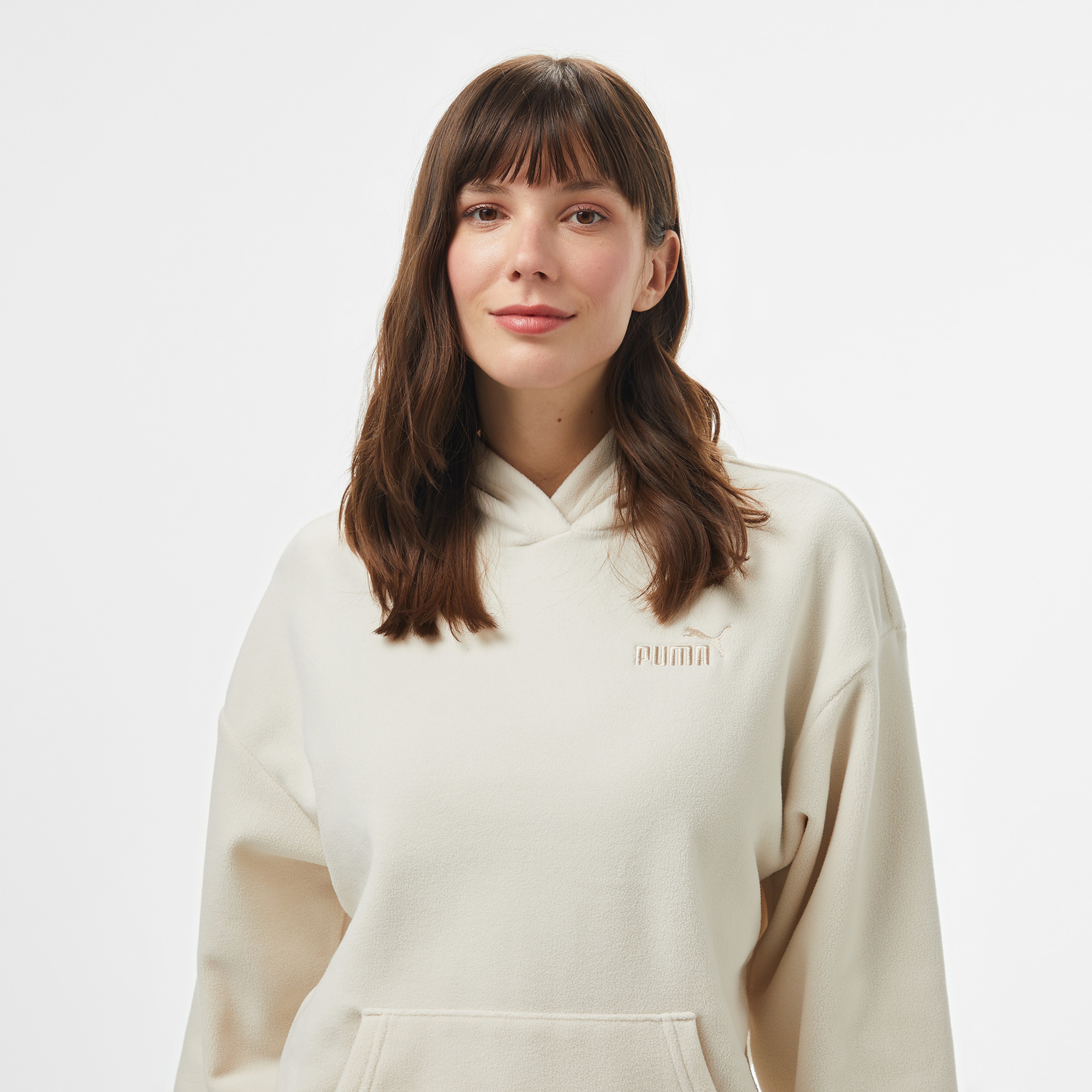 Puma Essentials Elevated Kadın Bej Günlük Sweatshirt