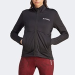 adidas Terrex Multi Light Fleece Full Zip Kadın Siyah Antrenman Üstü