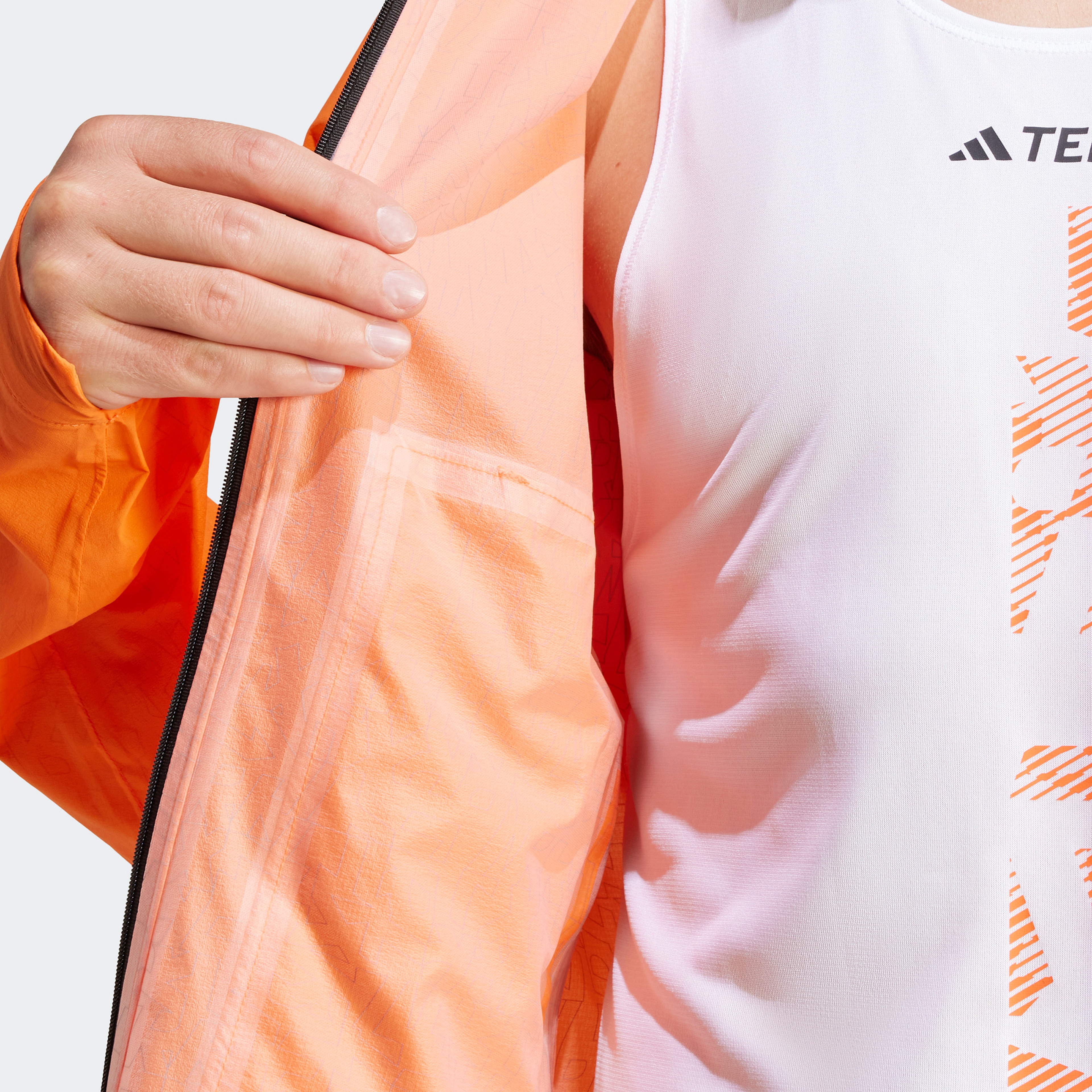 adidas Terrex Xperior Light Rain Erkek Turuncu Outdoor Ceket