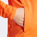 adidas Terrex Light Fleece Full Zip Kapüşonlu Erkek Turuncu Günlük Sweatshirt