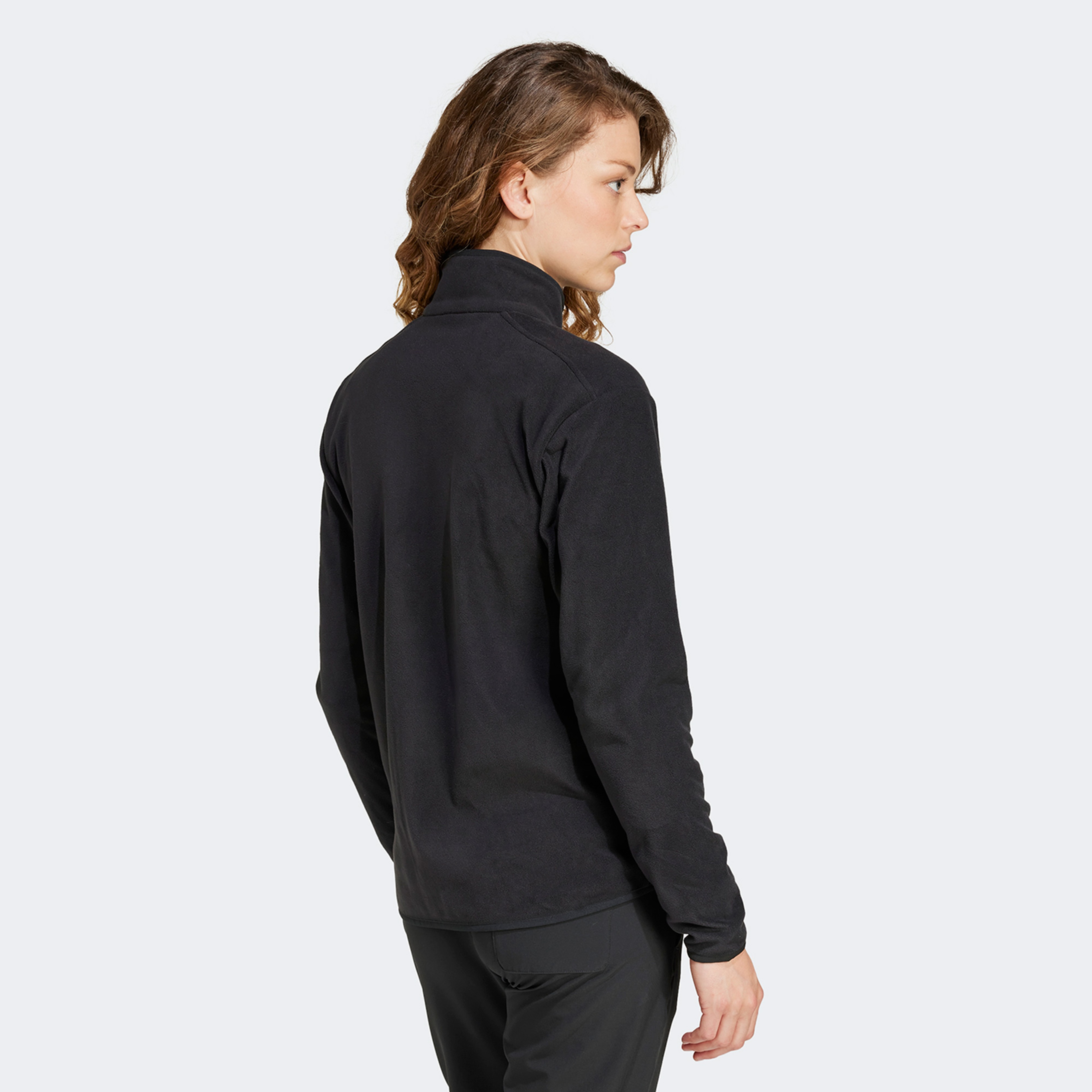 adidas Terrex Multi Fleece Full Zip Kadın Siyah Günlük Sweatshirt