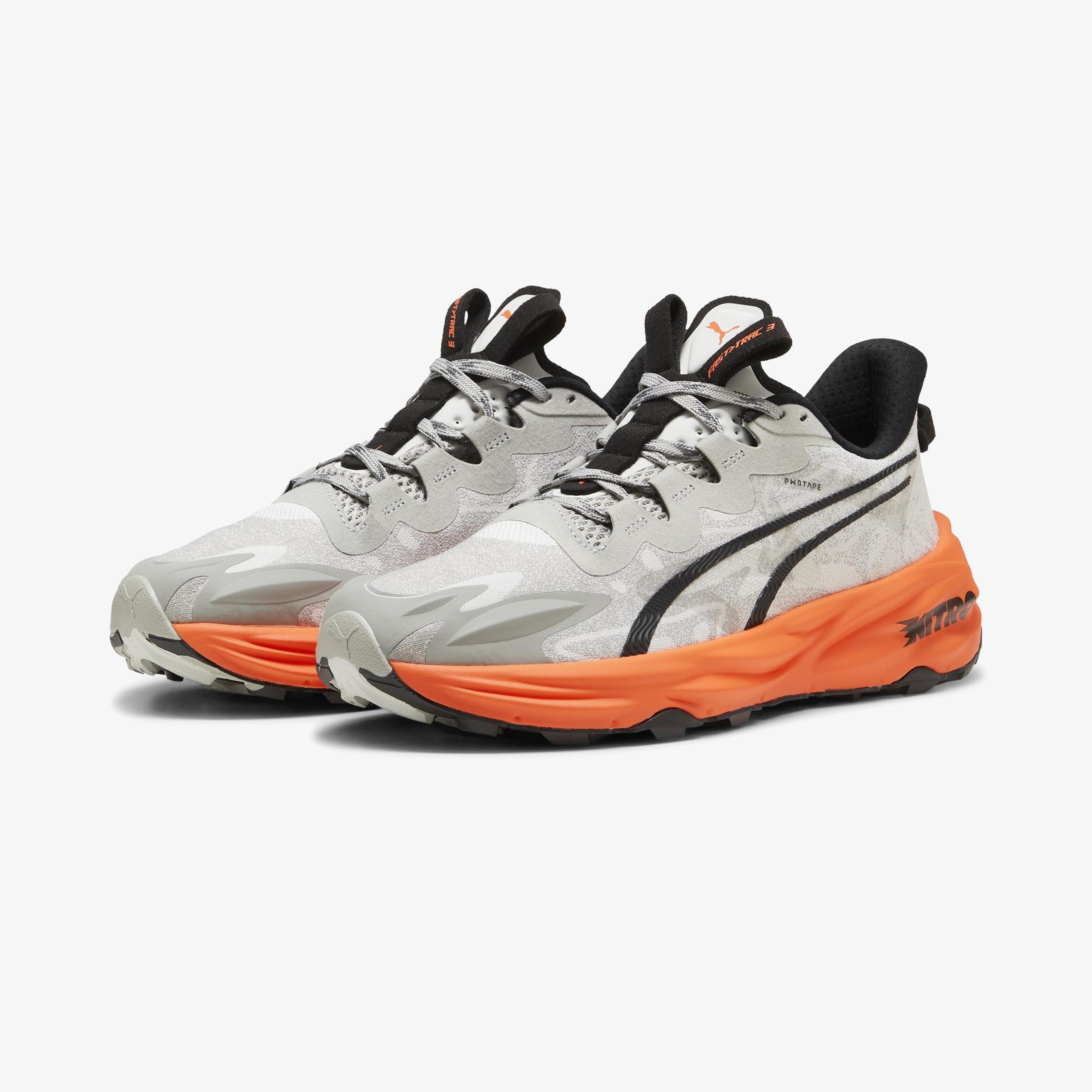 Puma Fast-Trac Nitro 3 Erkek Gri Koşu Ayakkabısı