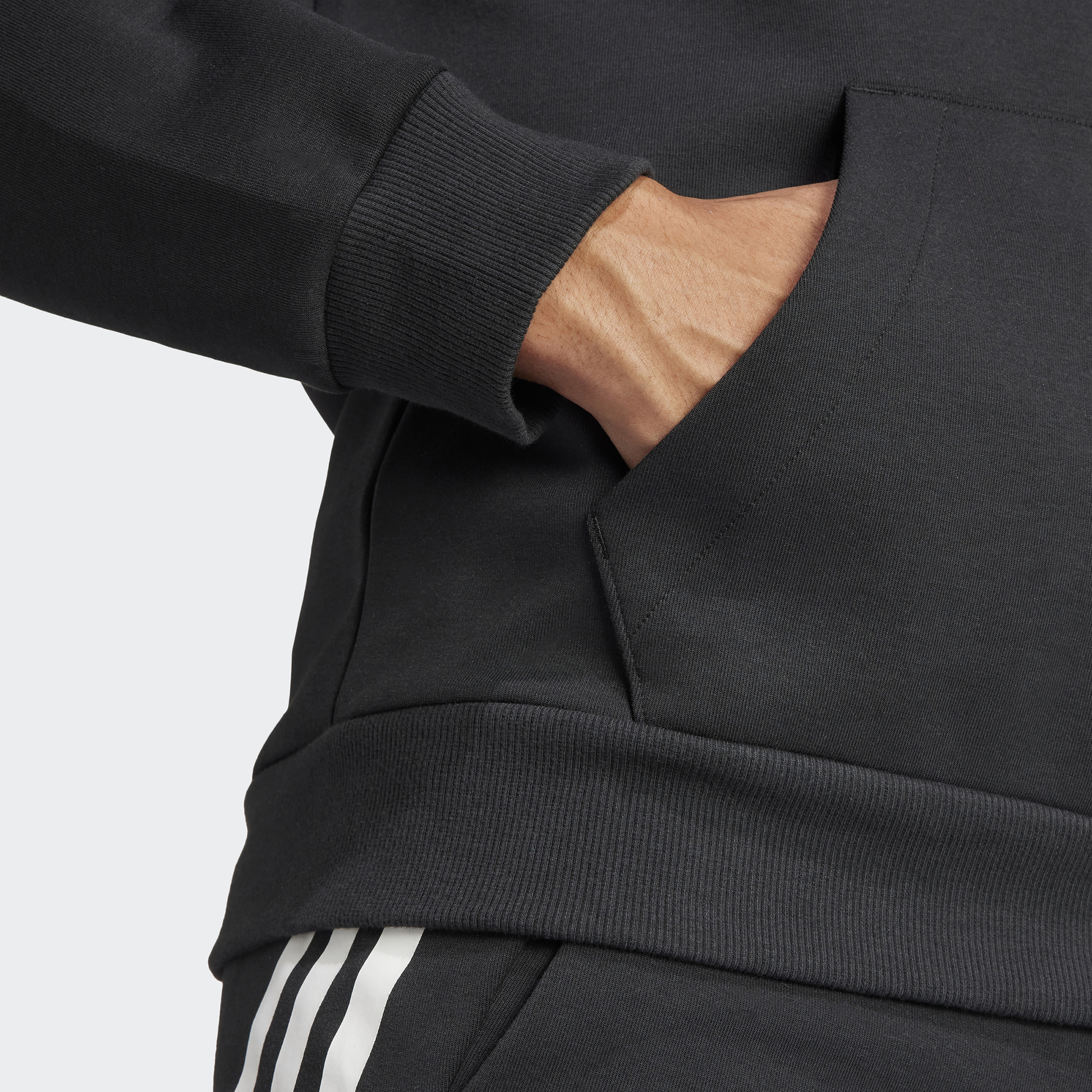 adidas Future Icons 3-Stripes Erkek Siyah Günlük Sweatshirt