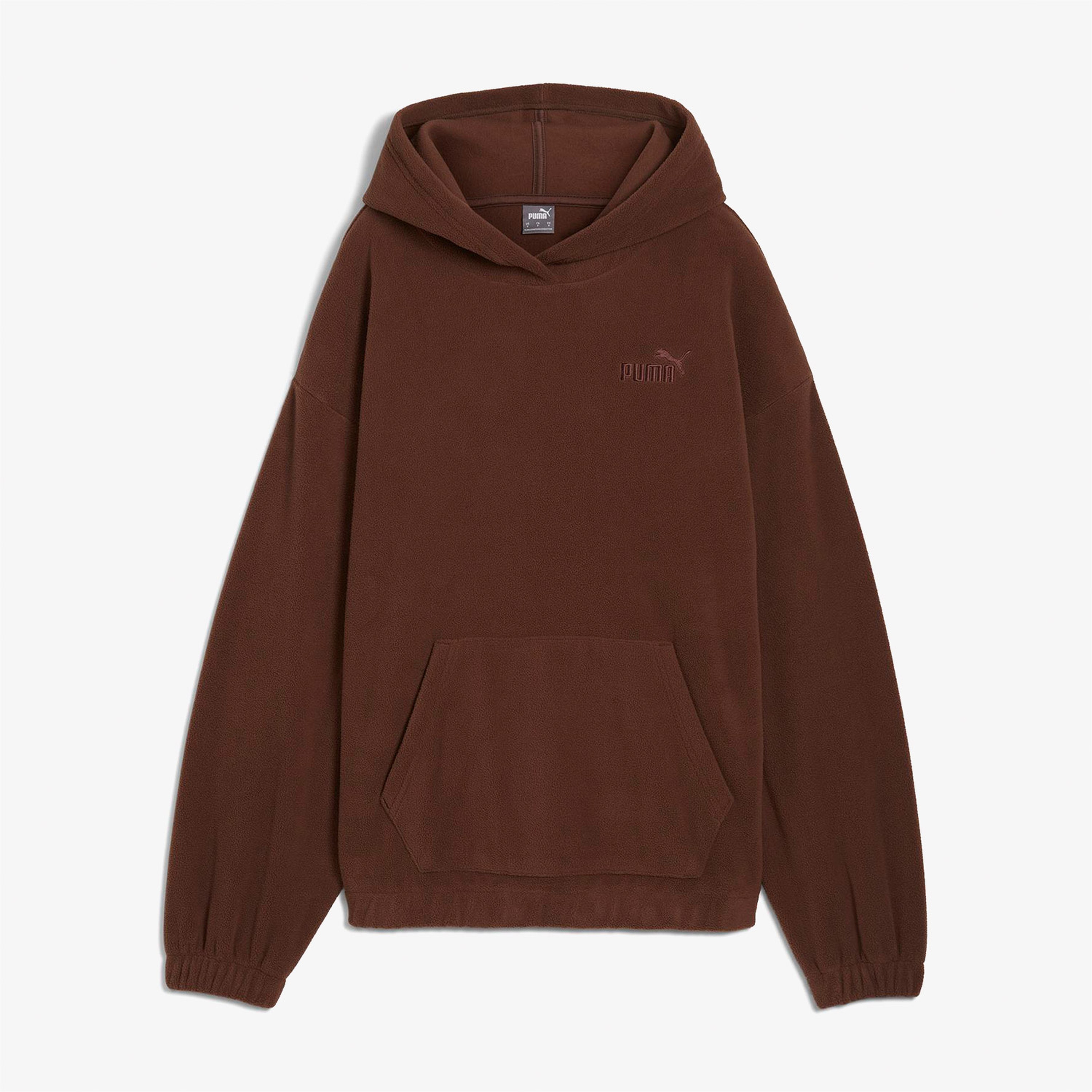 Puma Essentials Elevated Kadın Kahverengi Günlük Sweatshirt