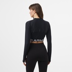 Under Armour Heat Gear Rib 1/4 Zipped Kadın Siyah Antrenman Üstü