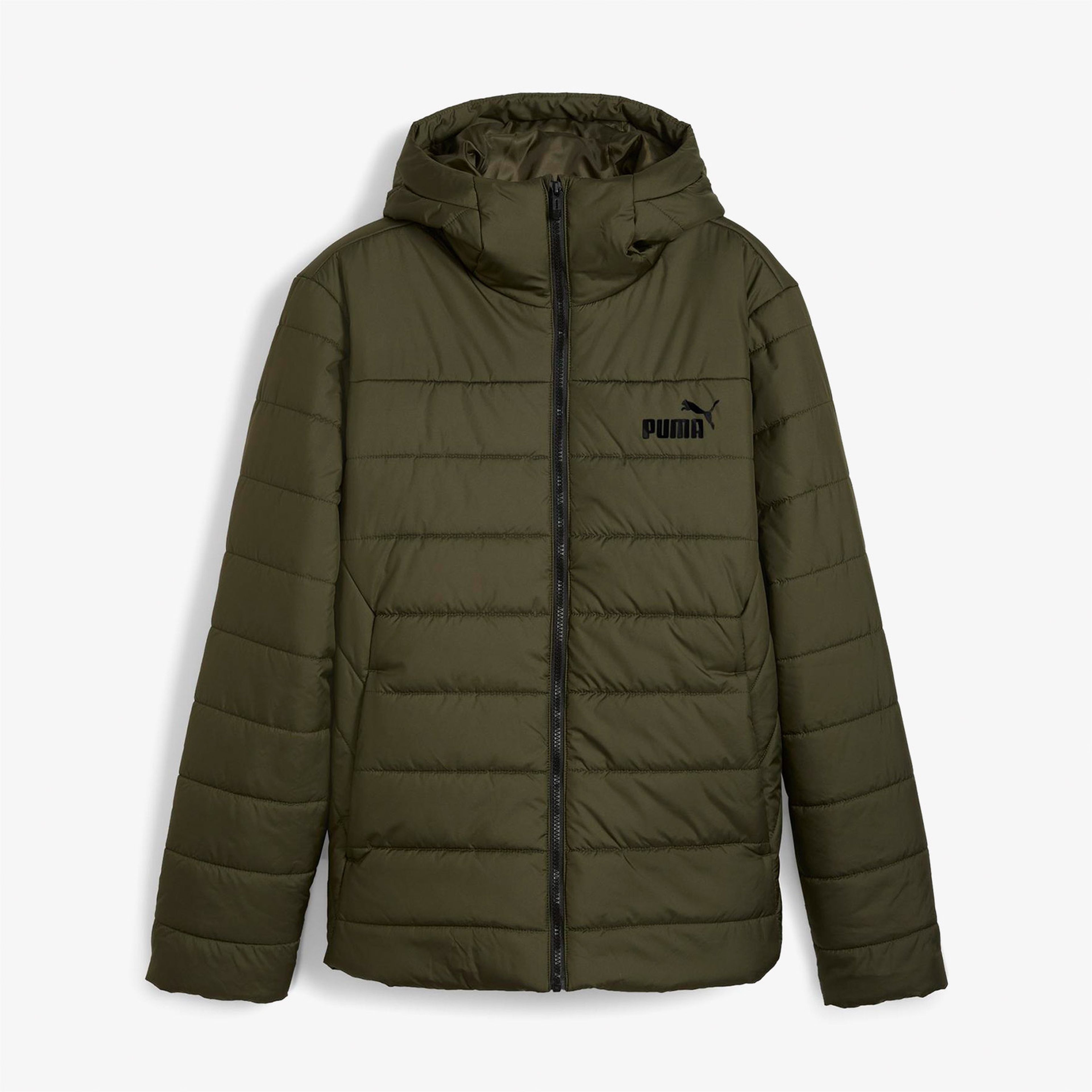 Puma Essentials Hooded Padded Erkek Yeşil Outdoor Mont