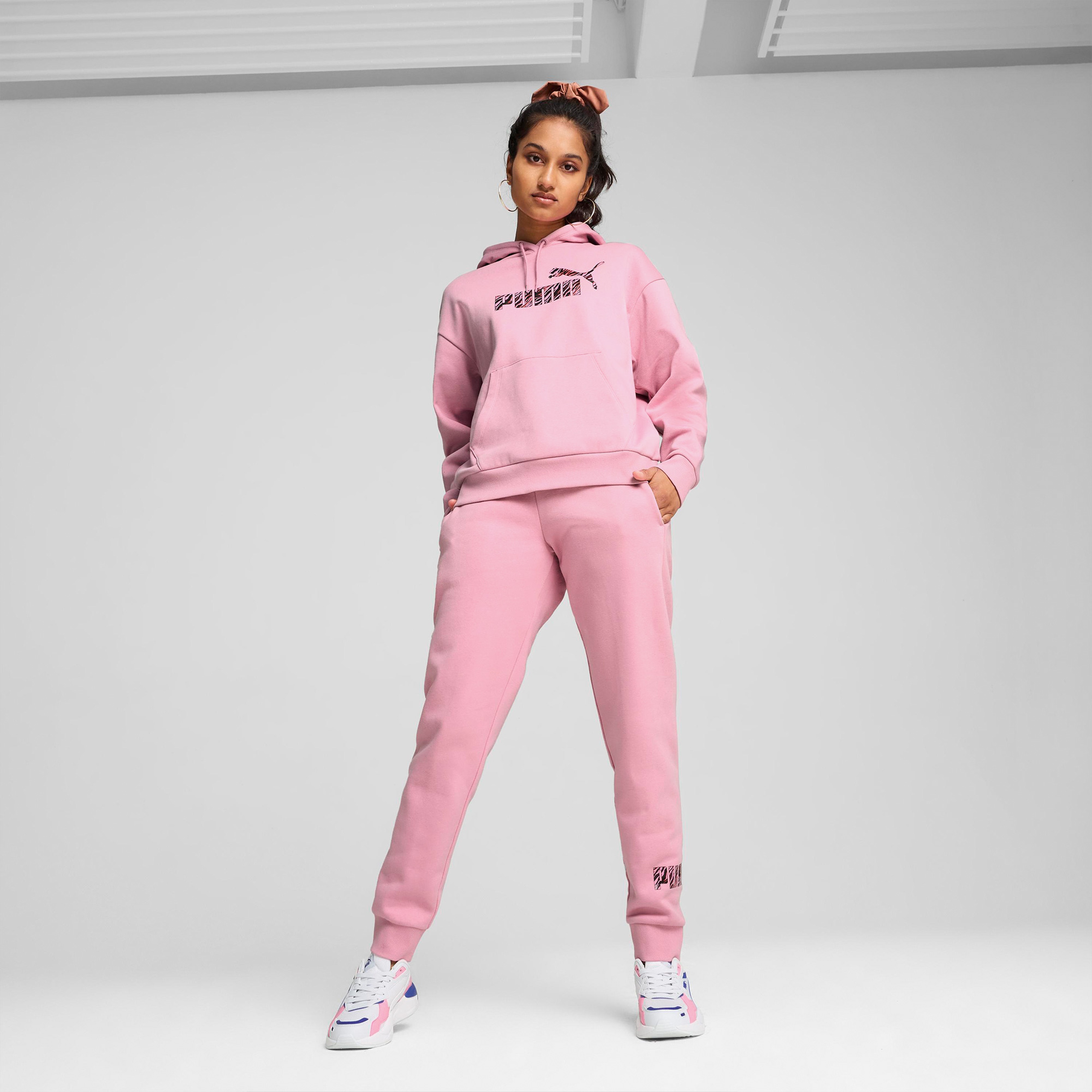 Puma Essential Animal Kadın Pembe Günlük Sweatshirt