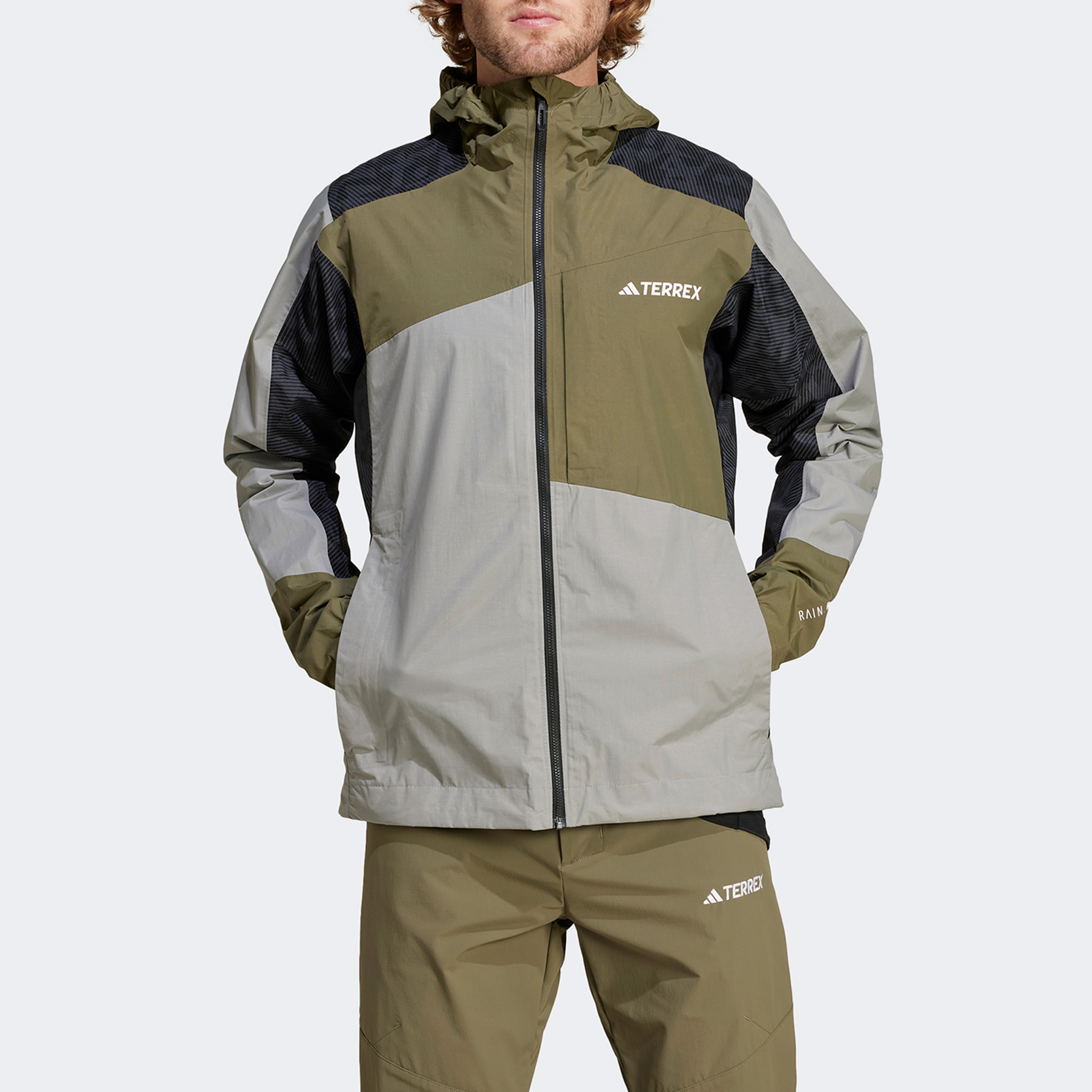 adidas Terrex Xperior Hybird Rain.RDY Erkek Gri Outdoor Mont